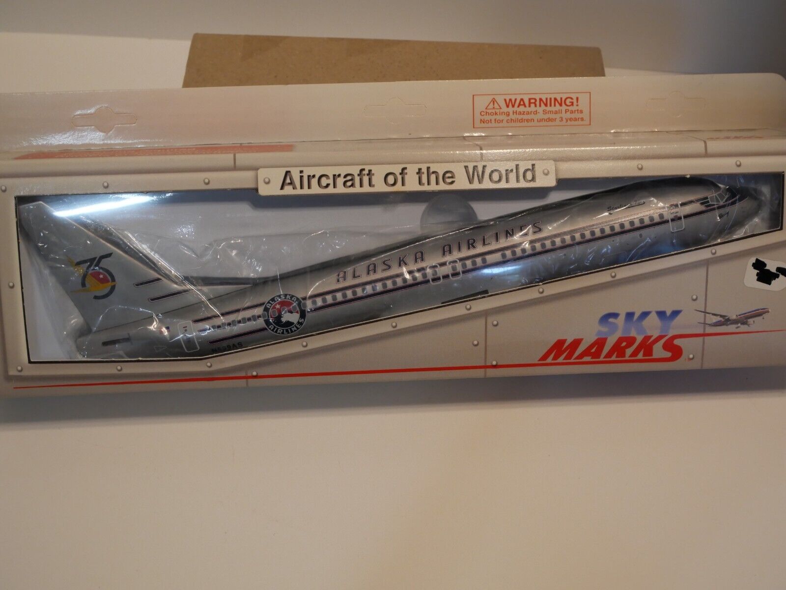 Alaska Airlines 1:130 737-800 75th Anniversary Livery SkyMarks SKR321 Model