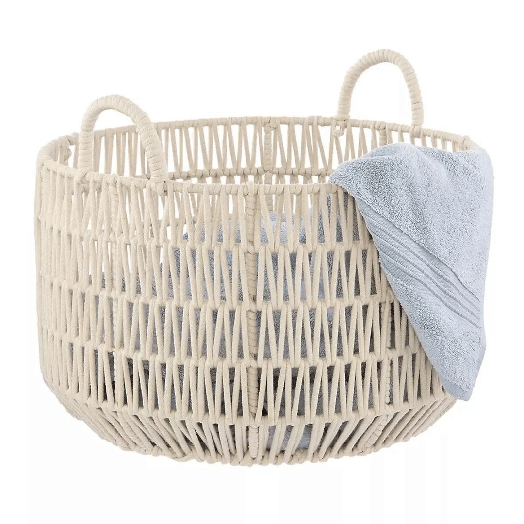 Luna Basket Natural woven basket  laundry basket | Freeshiping | New