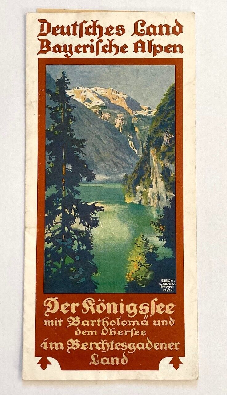 Original Vintage Travel Brochure - DEUTSCHLAND - GERMANY - BAVARIAN ALPS - 1930s