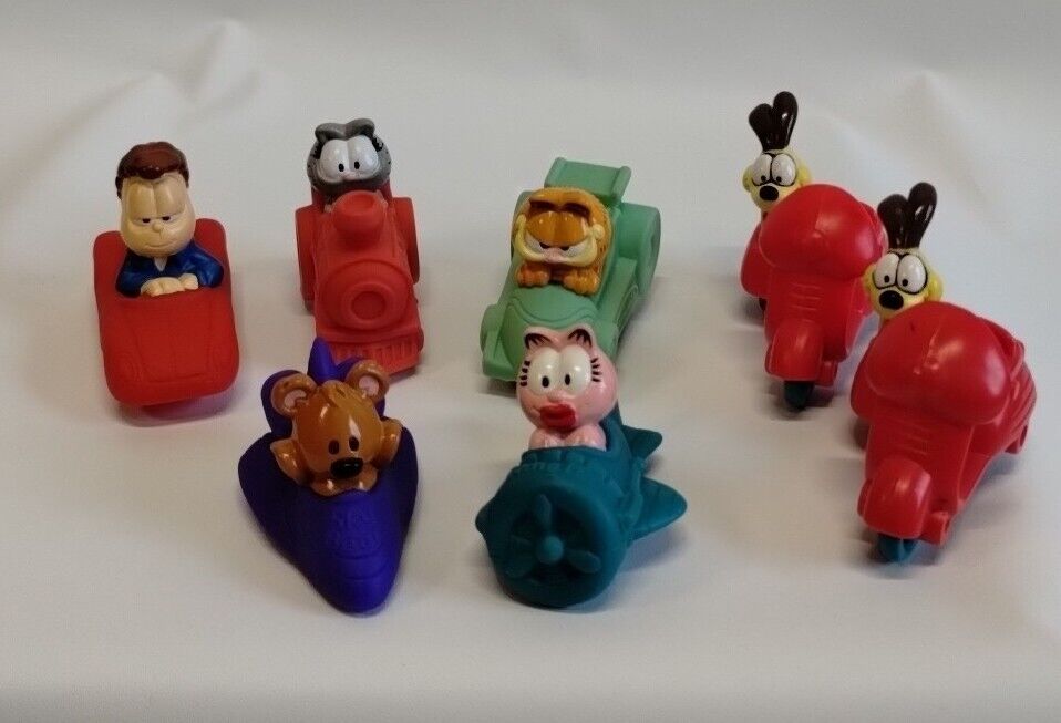 Vintage Garfield Toys Paws 1996 Lot Of 7