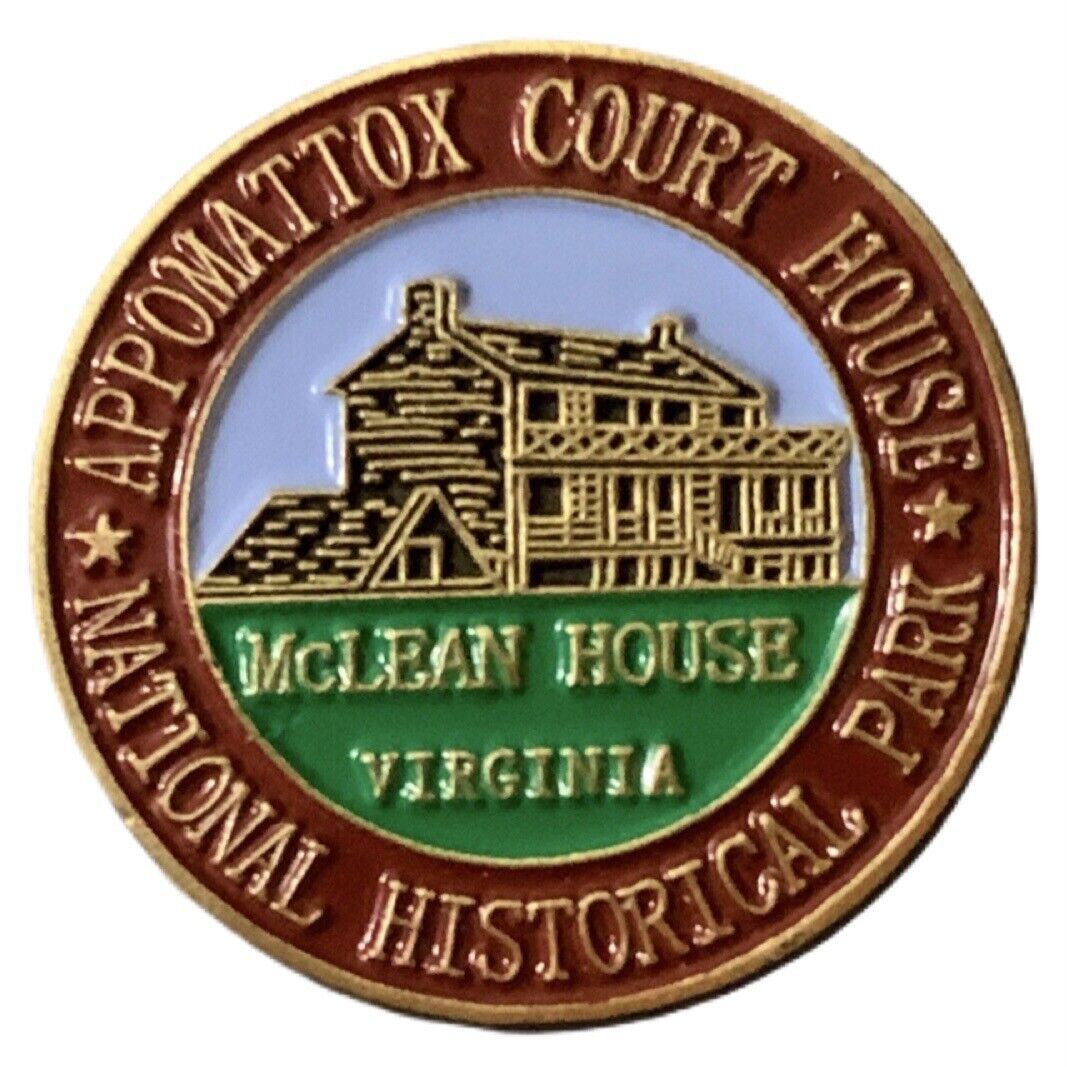 Appomattox Court House National Historical Park McLean House Travel Souvenir Pin