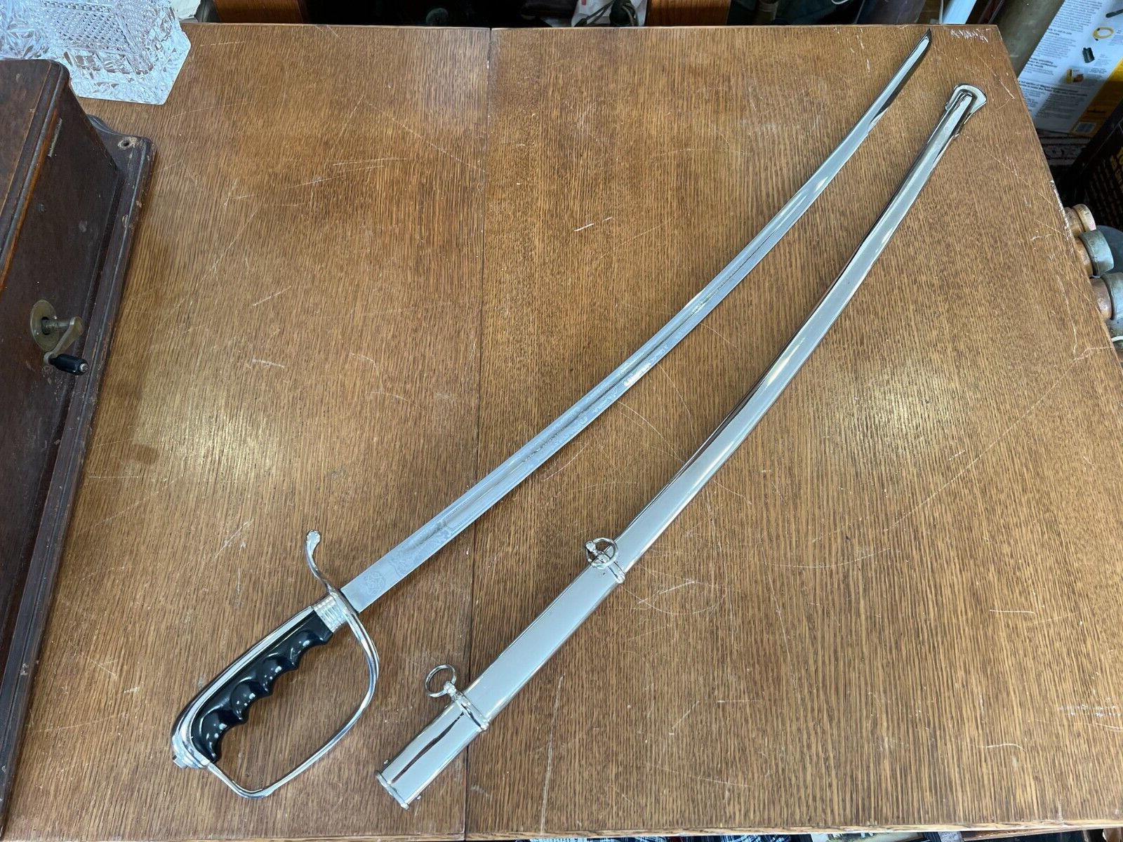 Meyer New York Colonial Mark Stainless Steel Presentation Sword with Scabbard