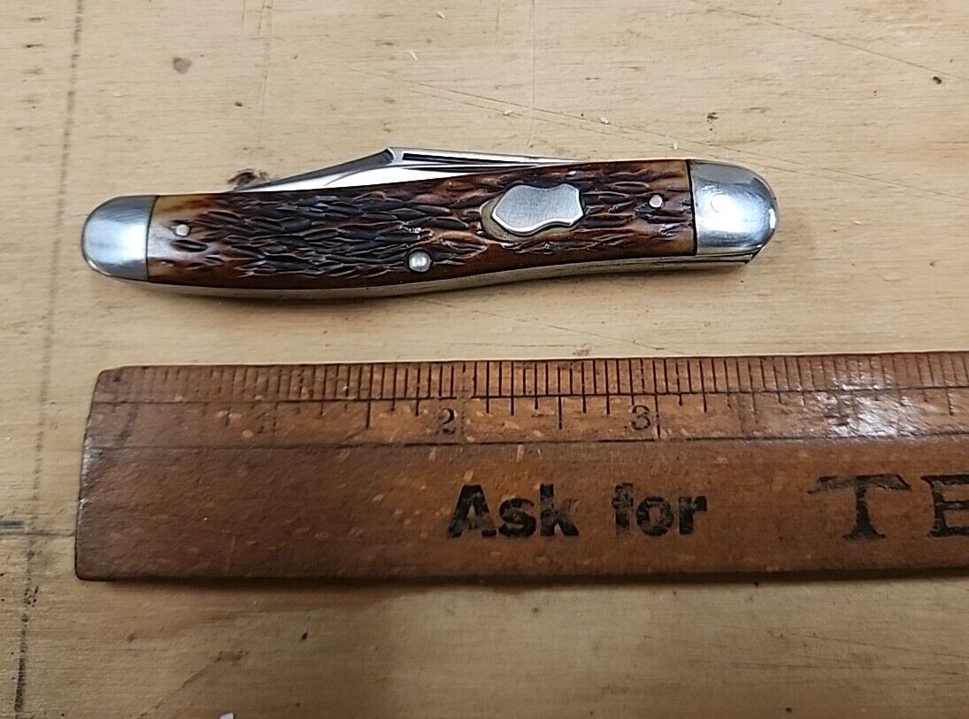 VINTAGE REMINGTON UMC 1823 ROGERS BONE SERPENTINE JACK FOLDING POCKET KNIFE