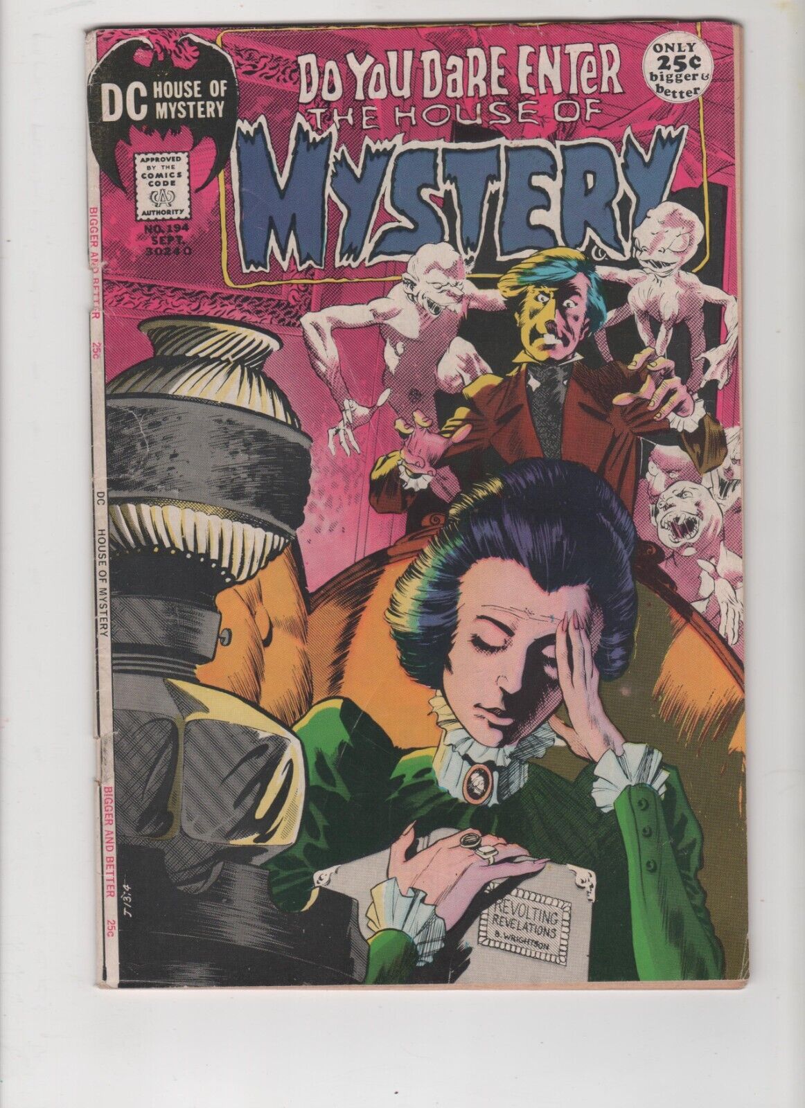 House of Mystery #194, Wrightson Cover, Toth, Kirby art, FN 6.0, 1971, See Scans