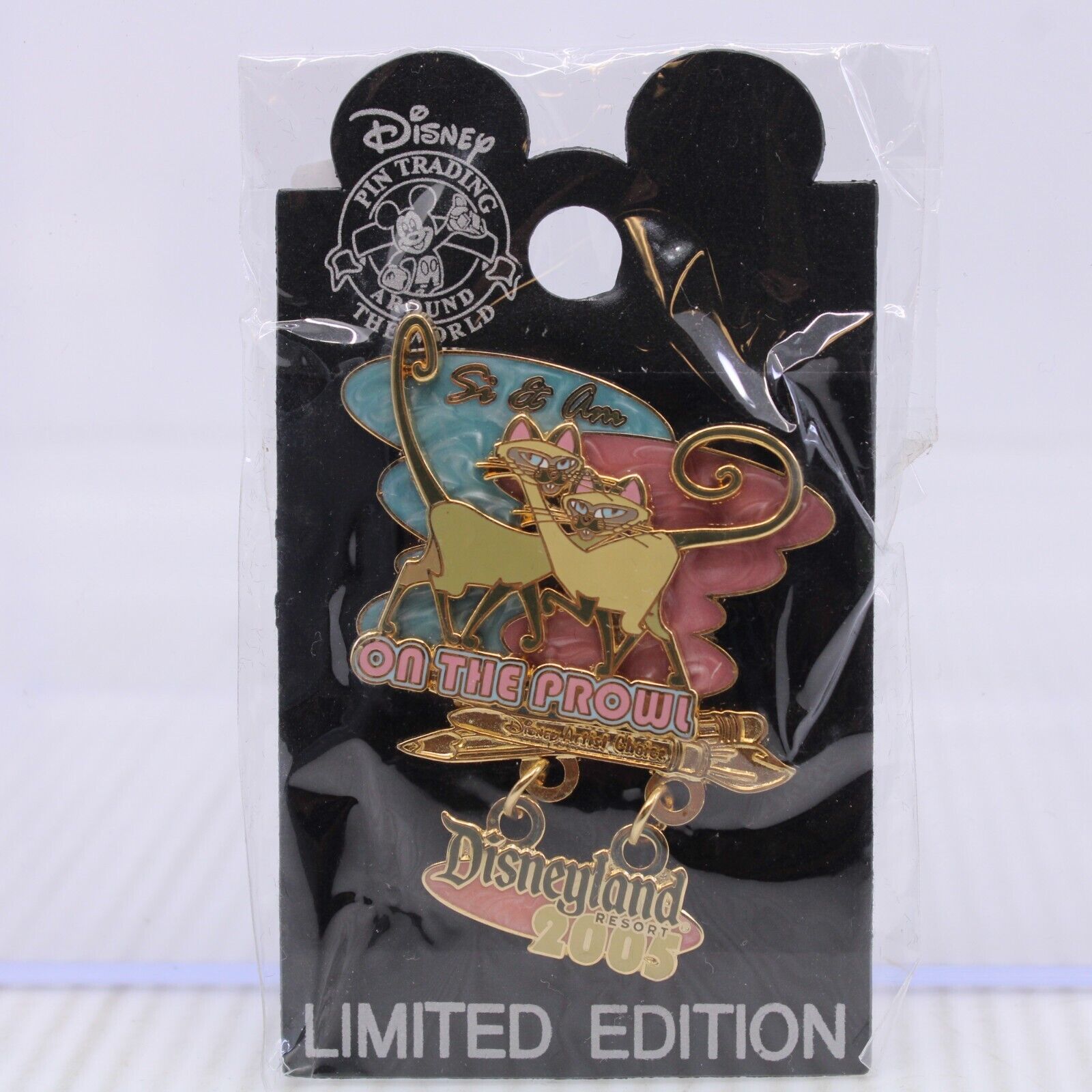 B4 Disney DL DLR LE Pin Si Am On the Prowl 2005 Lady & the Tramp Dangle