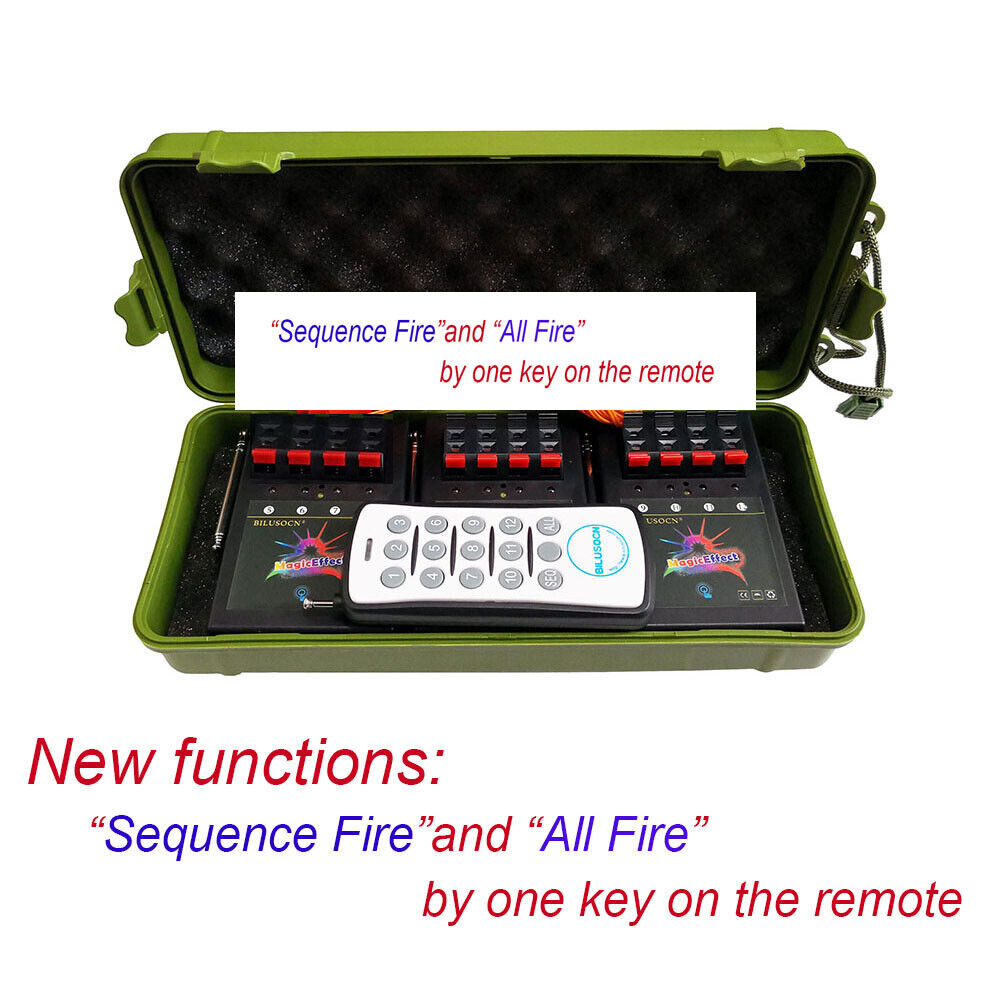 New remote function 12CH Wireless Fireworks Firing System 4th of July display