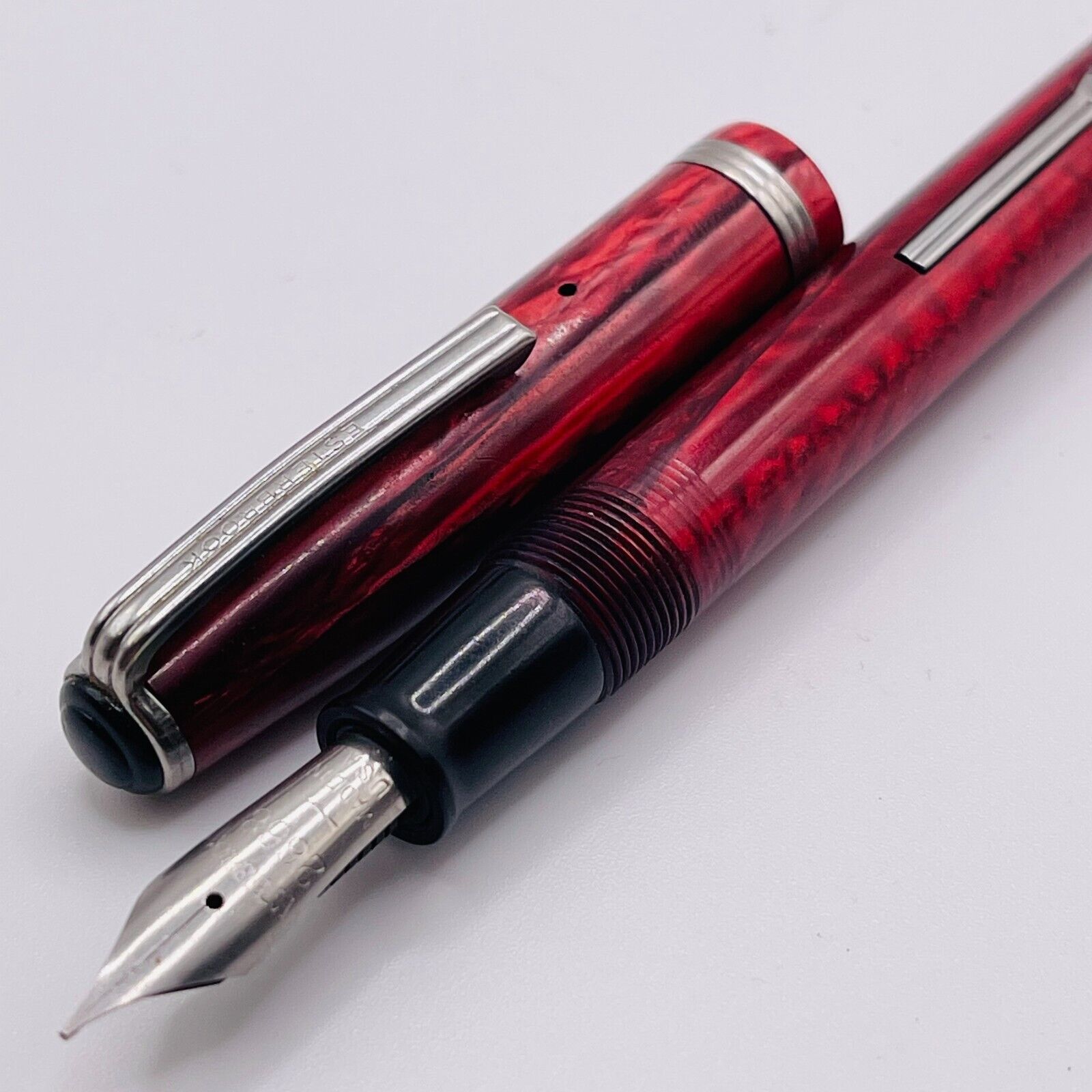 Esterbrook Fountain Pen Red 2668 Nib Model SJ