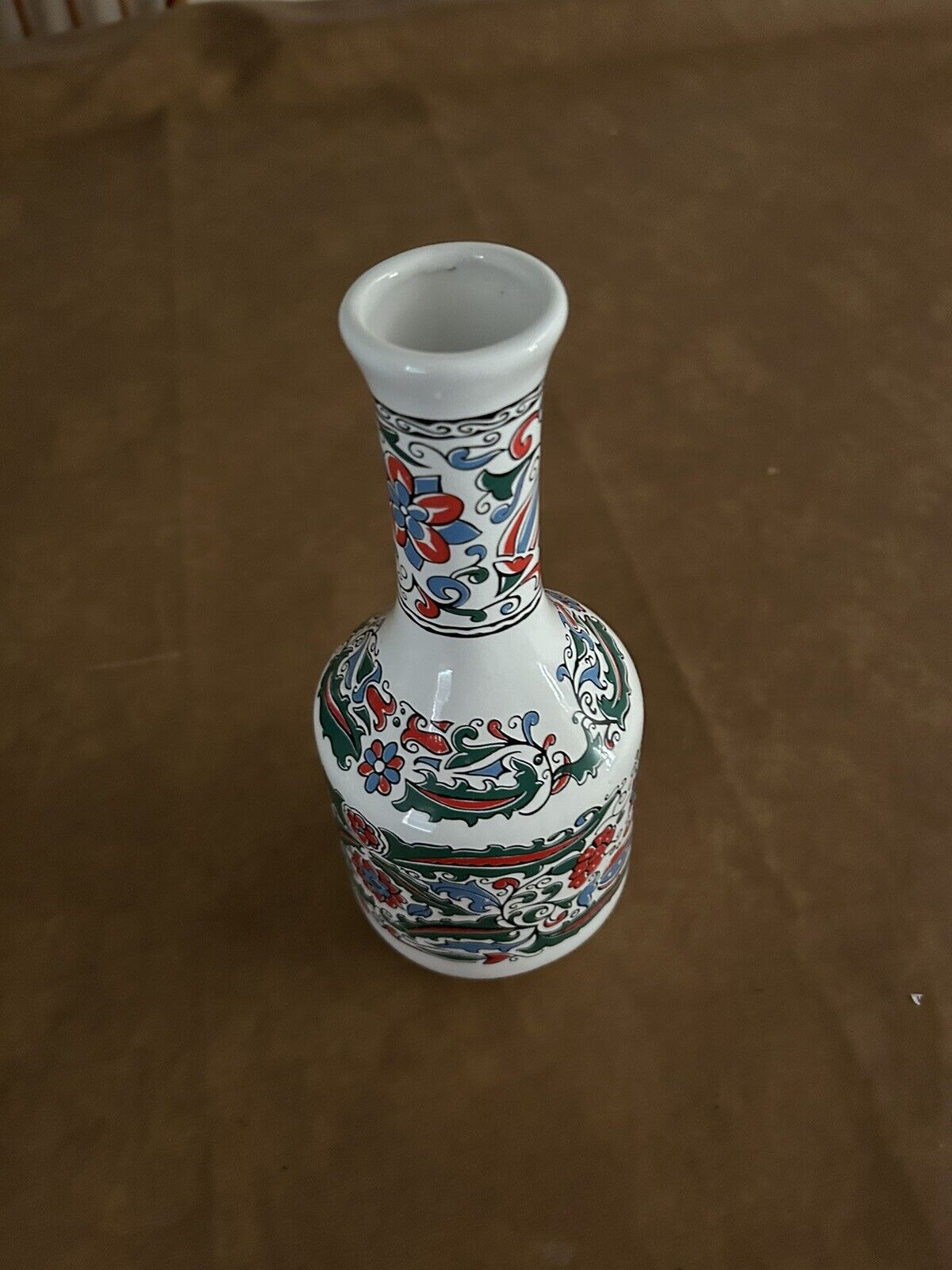 Vintage S.E.A Very Old Metaxa EMPTY Decanter Bottle Handmade Porcelain 10.5 Tall