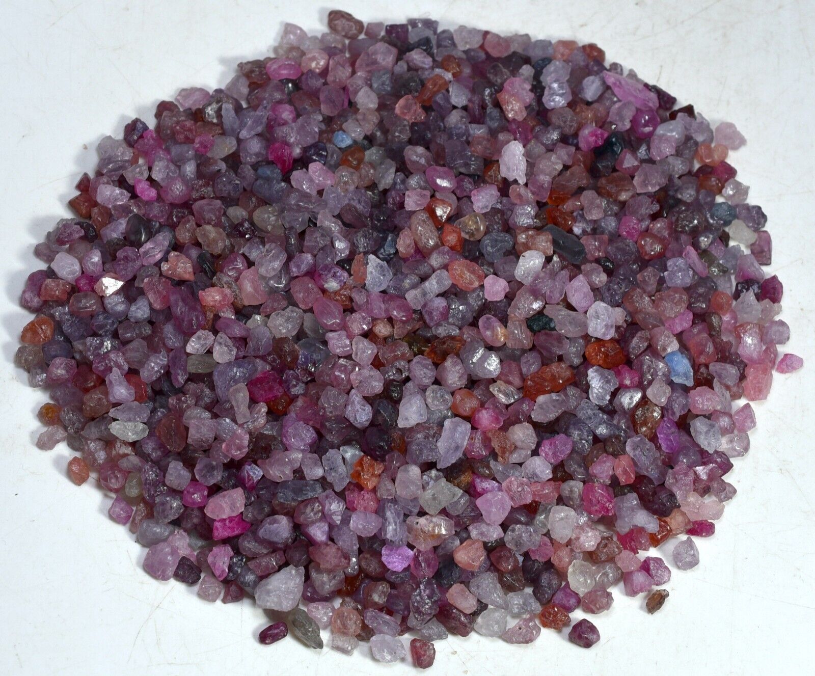 450GM Breathtaking Transparent Natural Multi Colour SPINEL Crystals Minerals Lot