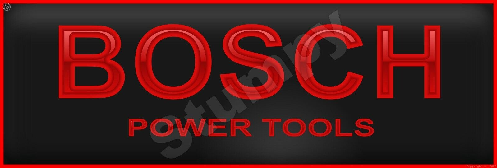 Bosch Power Tools Metal Sign 6\