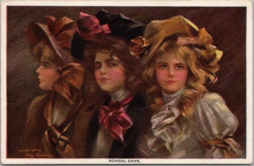 1910 Artist-Signed PHILIP BOILEAU Postcard 
