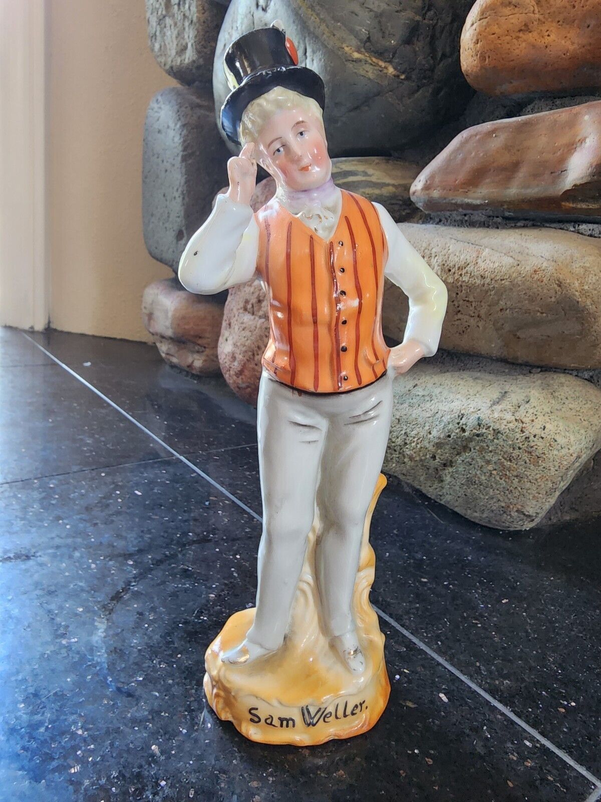 Vintage Charles Dickens Sam Weller Figurine German English 6.5”