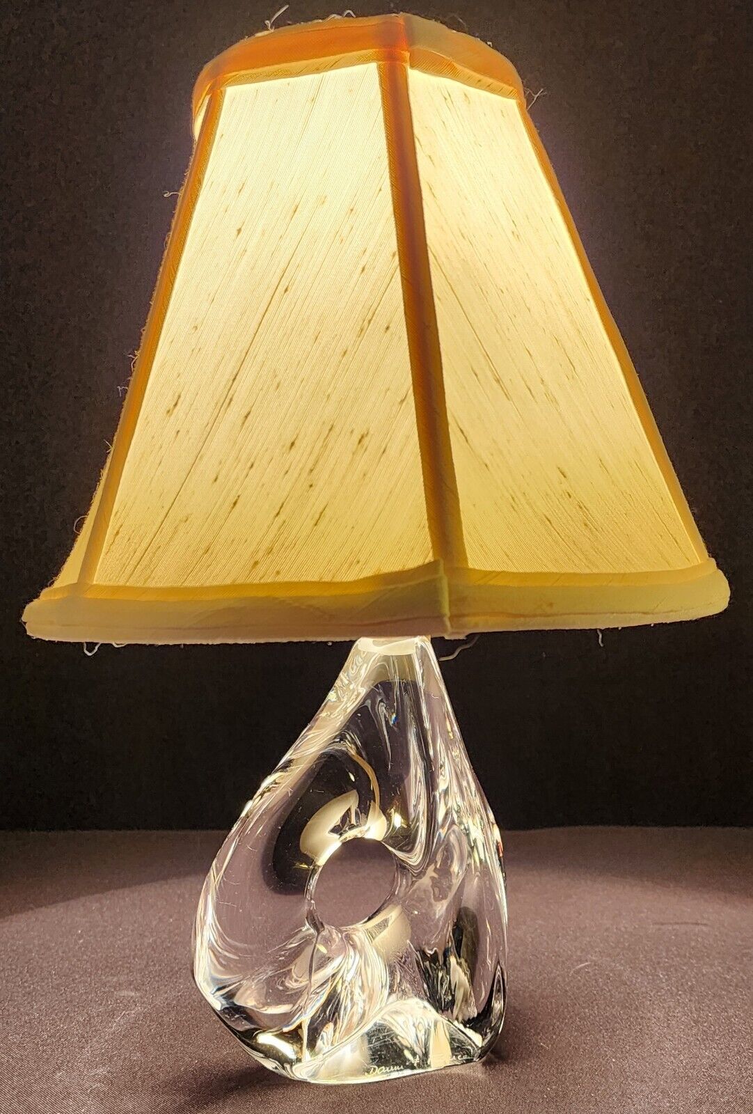 Daum French Crystal Lamp - 1950's Genuine Model 2 - Absolutely Mint Condition