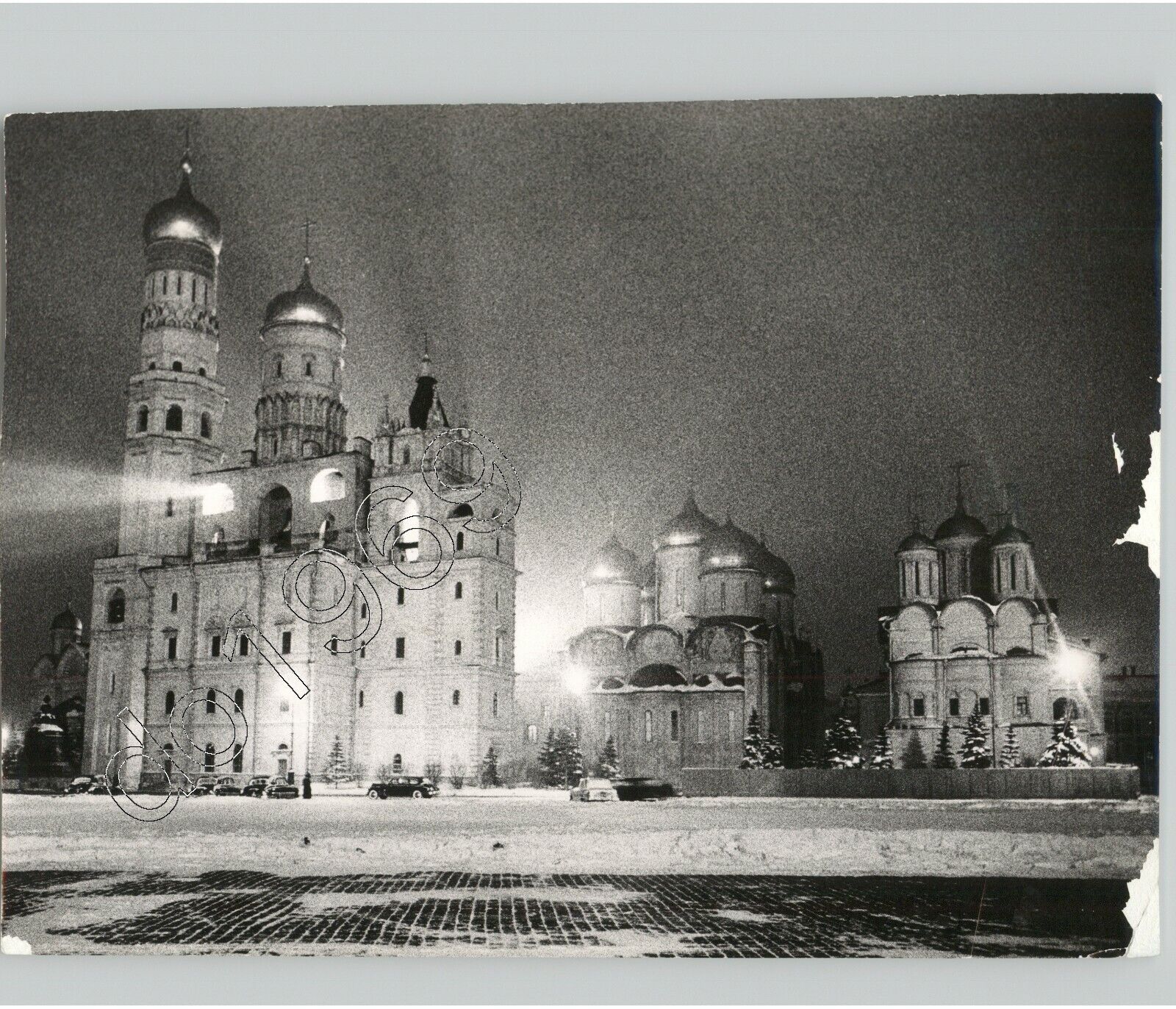 VTG ARCHITECTURE Interior Court Of The Kremlin @ Moscow 1940s USSR Press Photo 