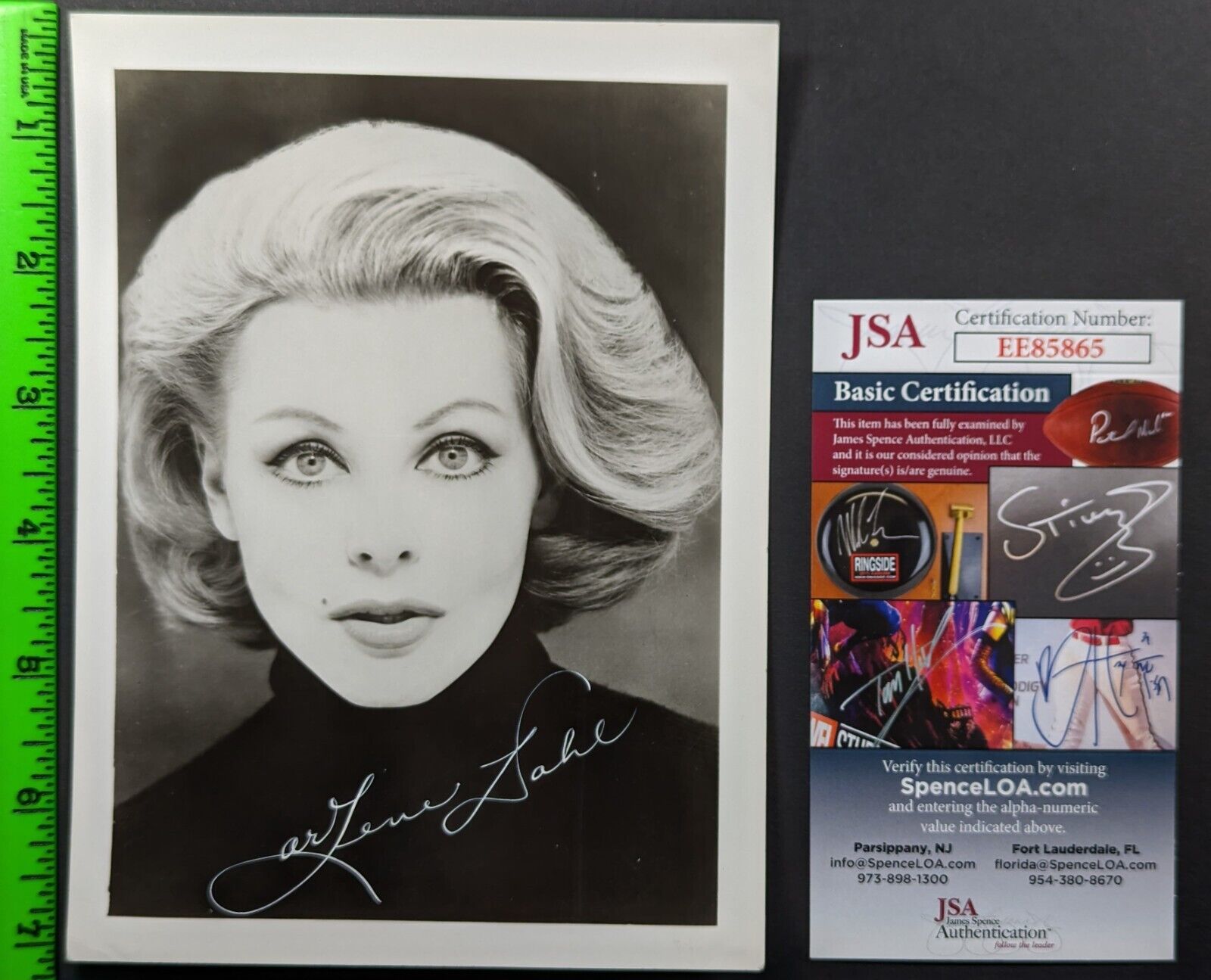 Arlene Dahl 1960 Actress Signed Autograph Original Photo JSA Authenticated