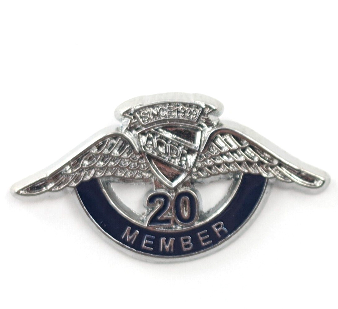 AOPA Aircraft Owners and Pilots Association 20 Year Member Lapel Pin Aviation