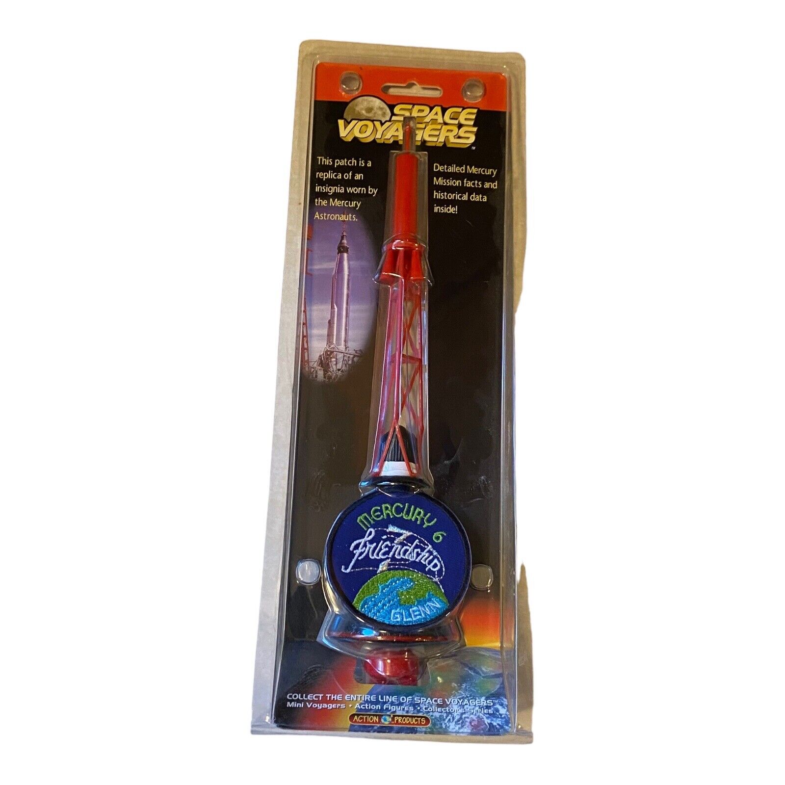 Space Voyagers Action Products Mercury 6 Capsule & NASA Mission Patch - New