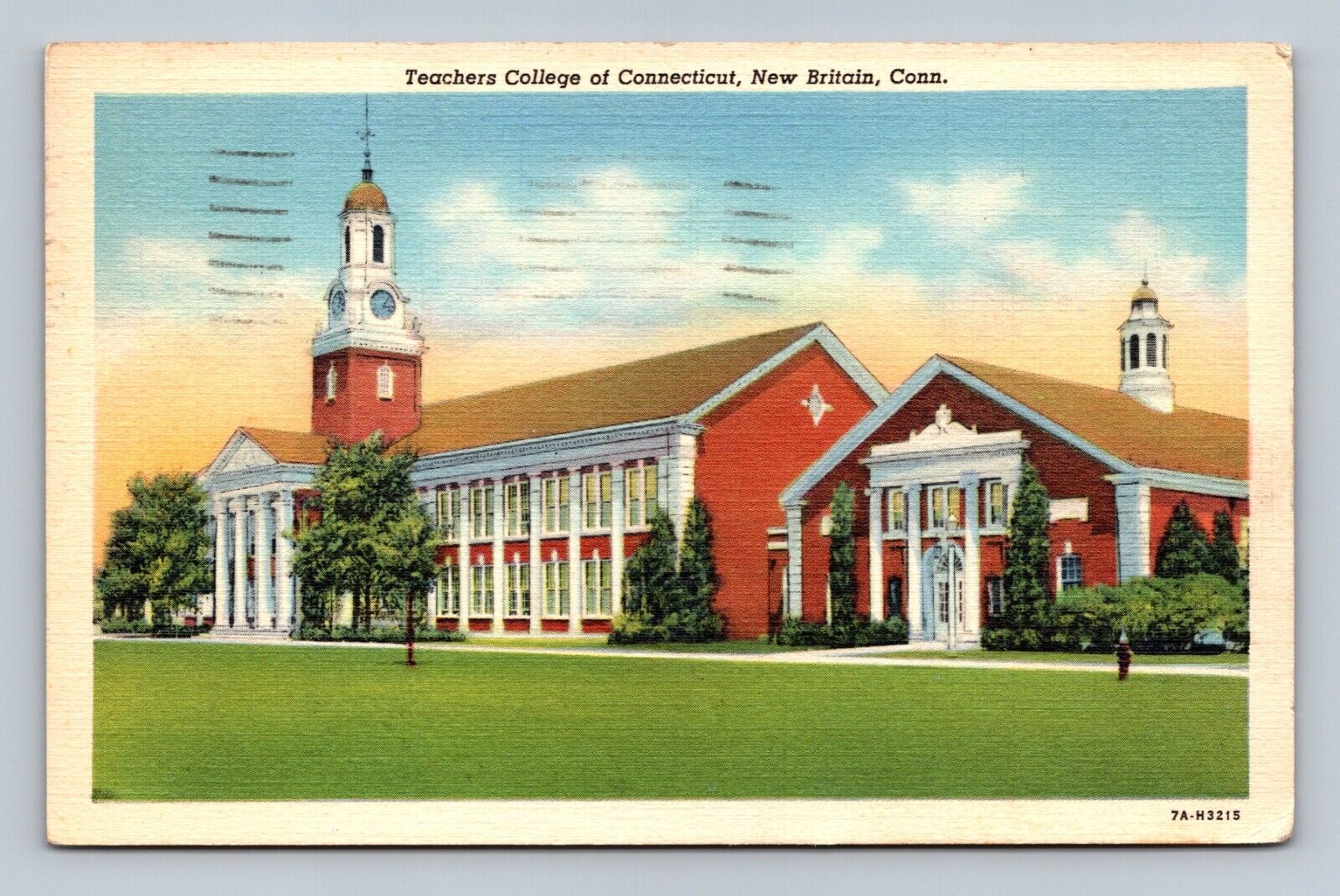 Postcard CT New Britain Teachers College of Connecticut