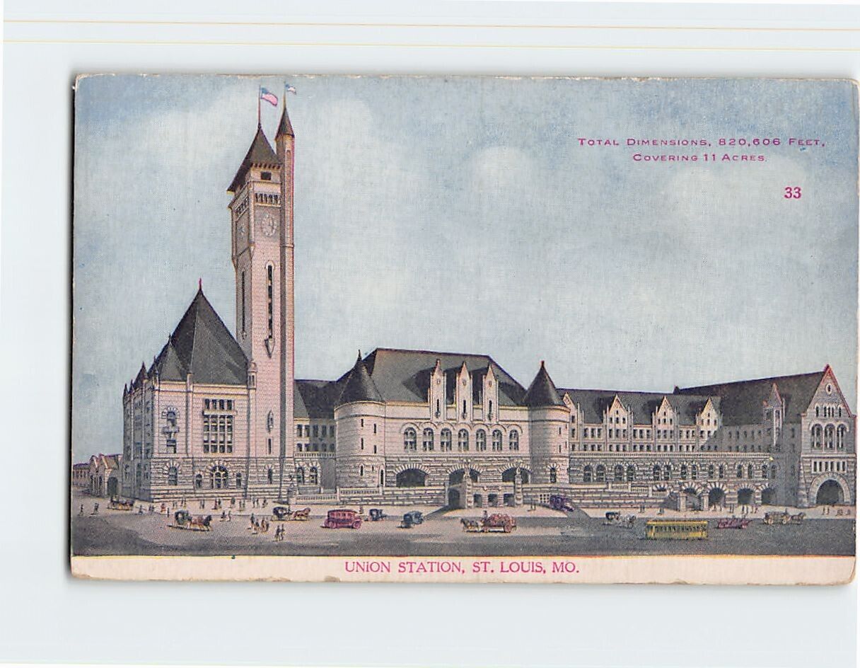 Postcard Union Station, St. Louis, Missouri
