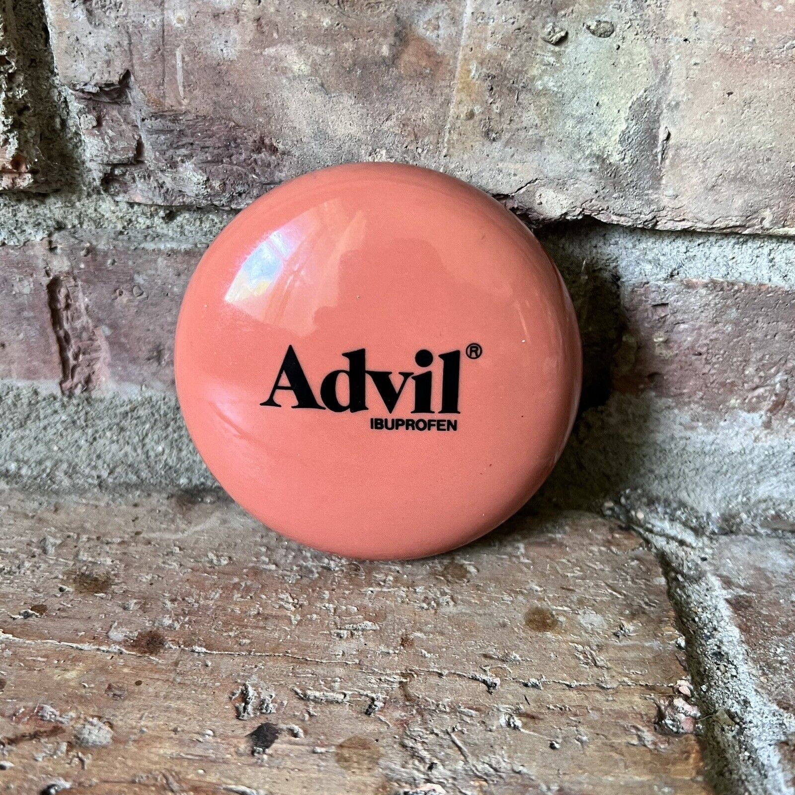 Vintage GIANT Advil Ibuprofen Ceramic Pill Advertisement Made in Japan Collect