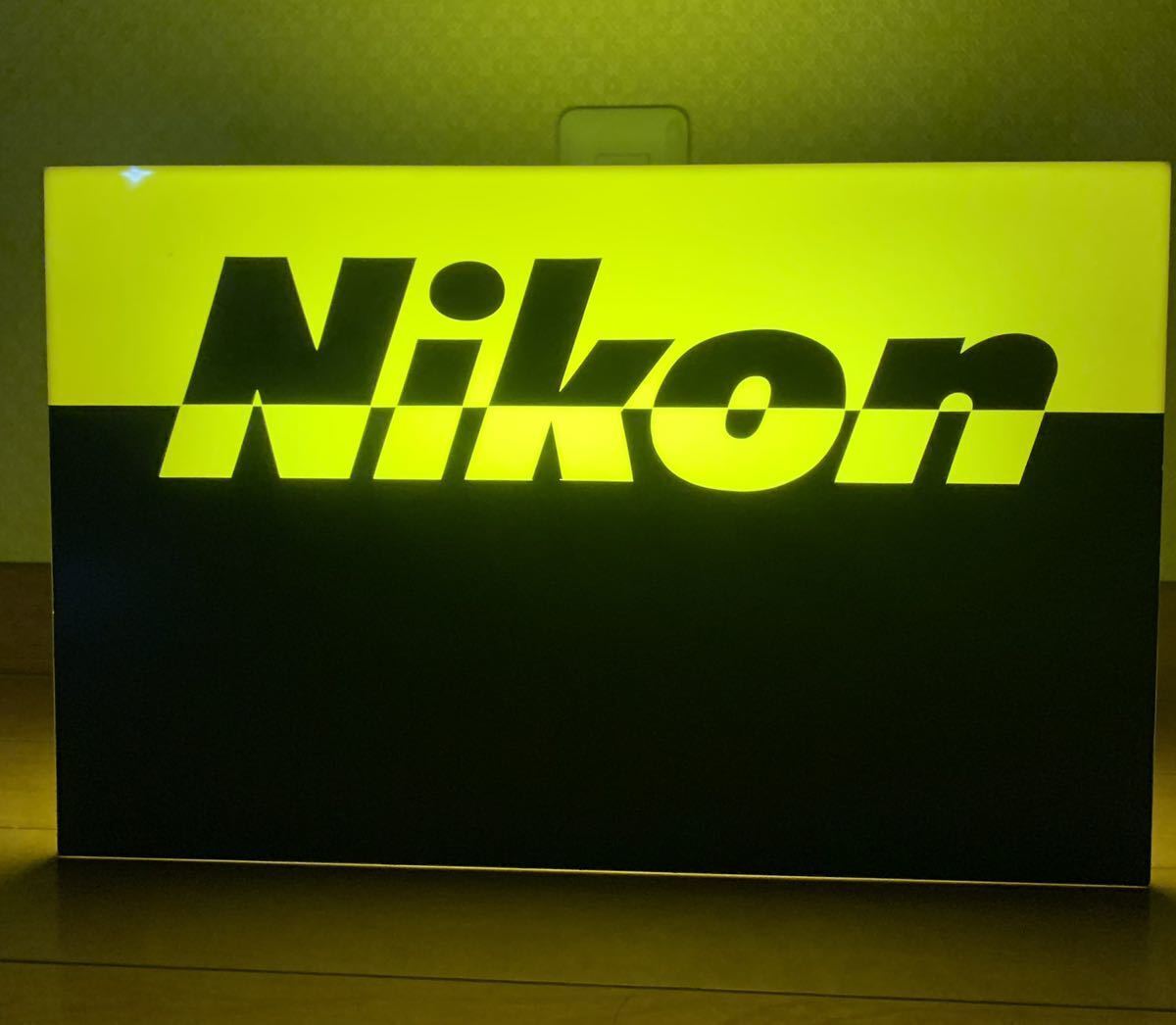 Nikon illuminated signboard sign store display original 100V F/S