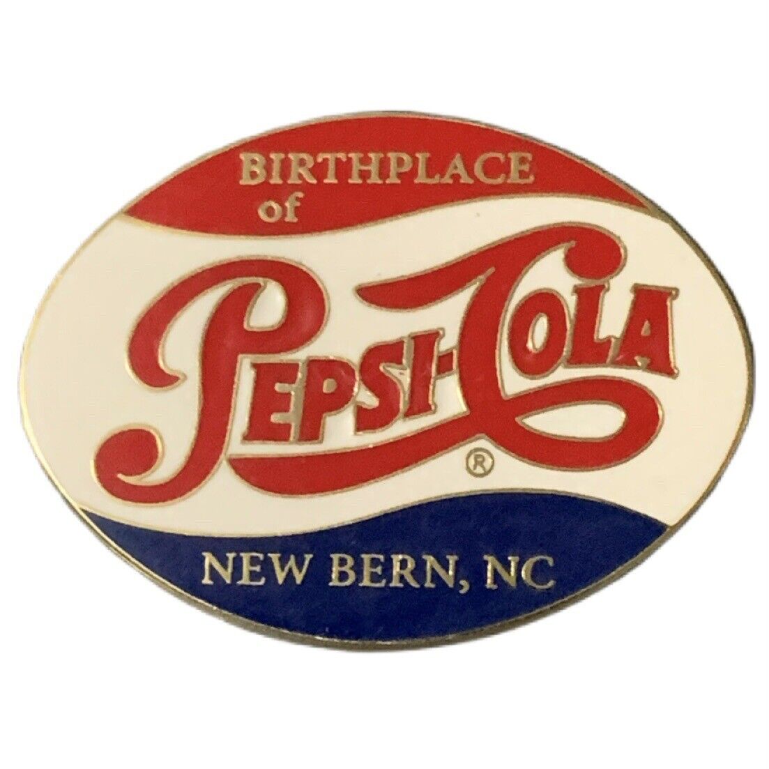 New Bern North Carolina Birthplace of Pepsi Travel Souvenir Pin