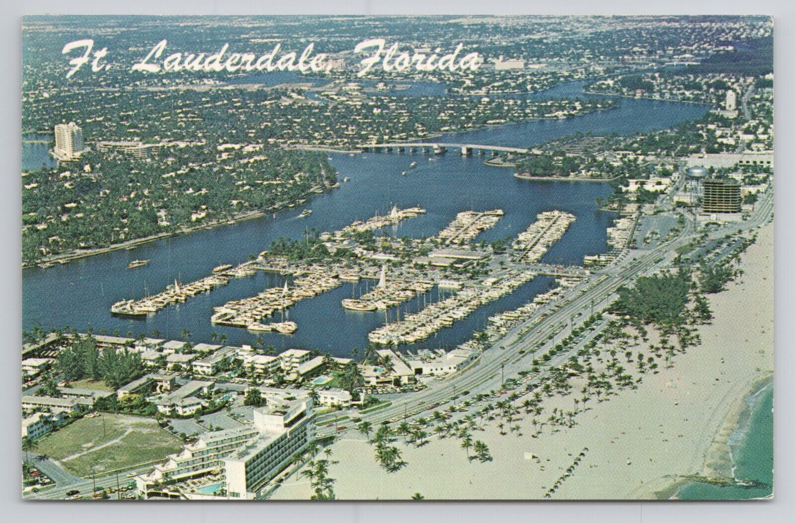 Postcard Fort Lauderdale Florida 1968