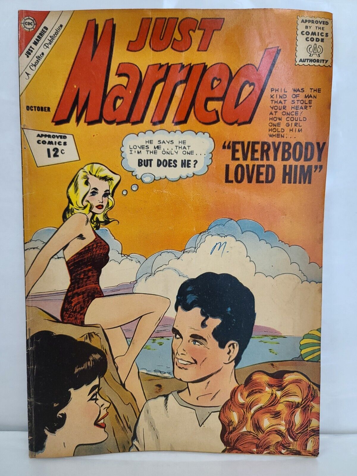 Just Married #27 | Swimsuit Cover | Romance Comic | Charlton Comics 1962