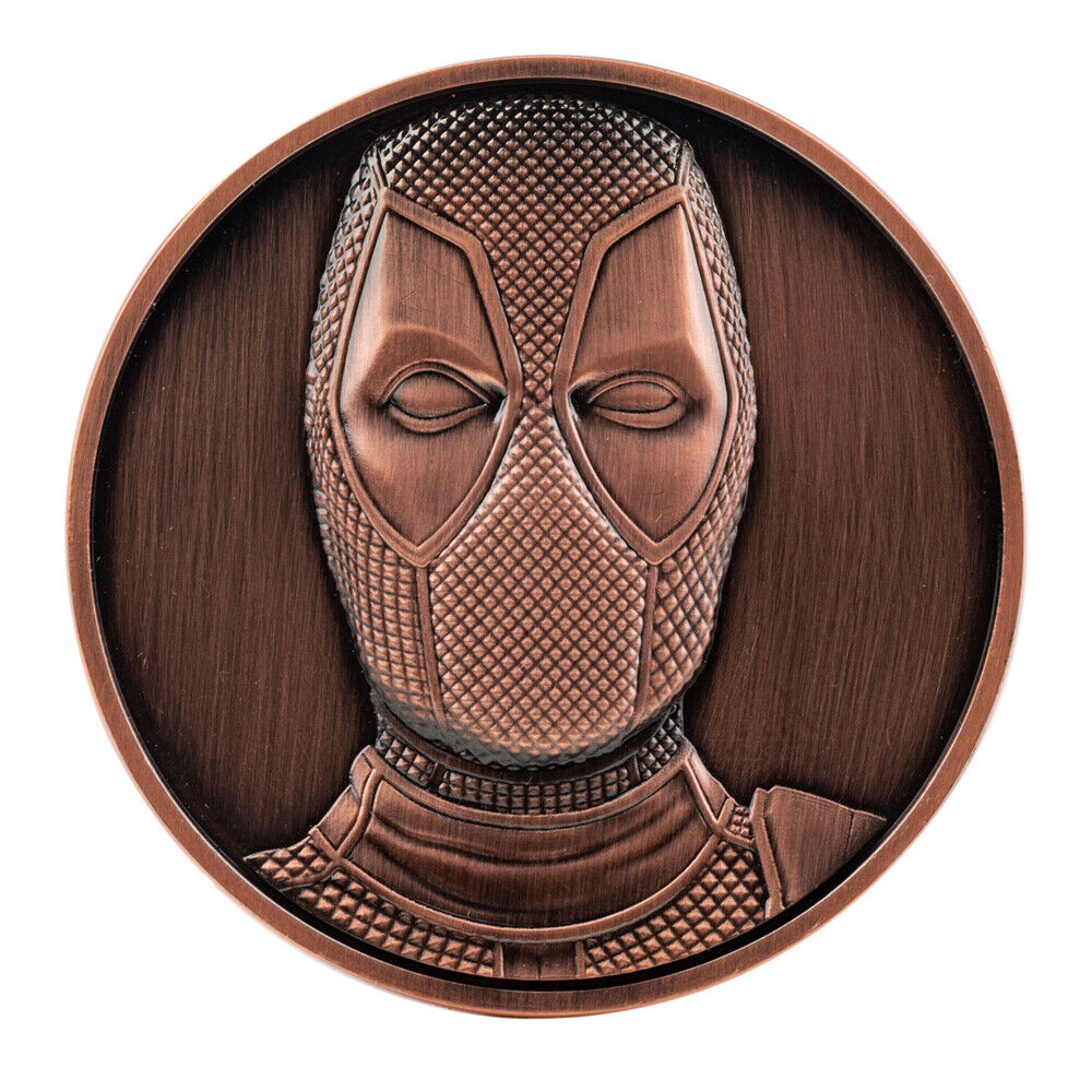 Xcoser Deadpool 3 Wade Wilson Alloy Collectible Coin Badge Movie Replica Gifts