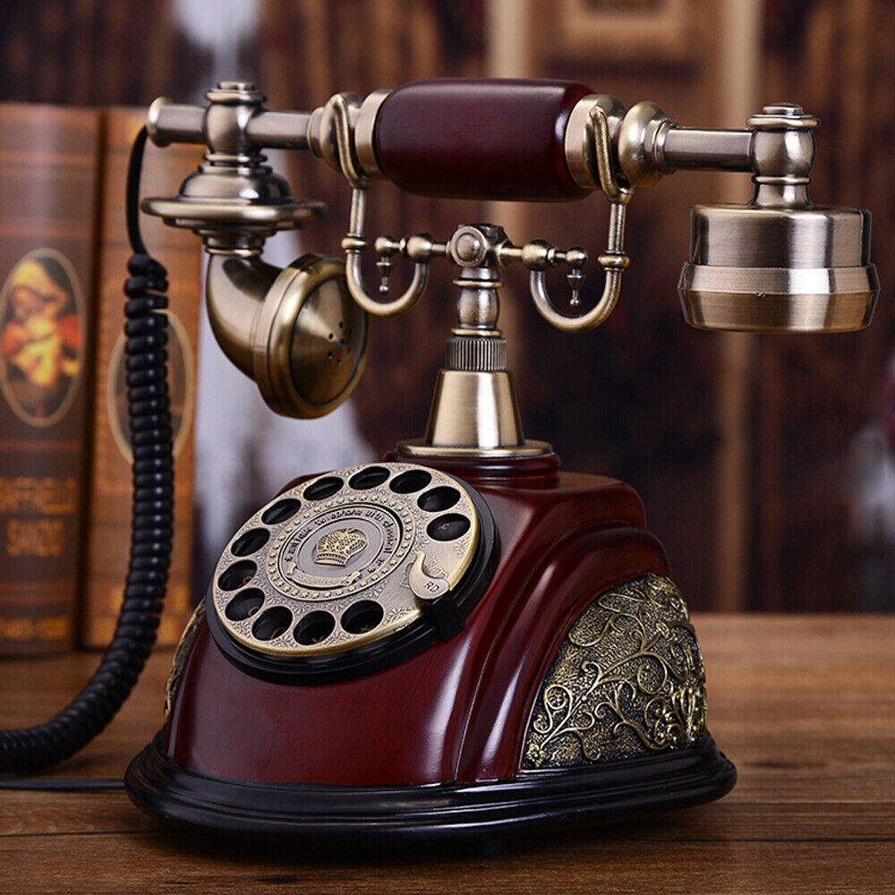 Vintage Rotary Dial Telephone Phone Working Vintage Retro Old Fashion Telephone