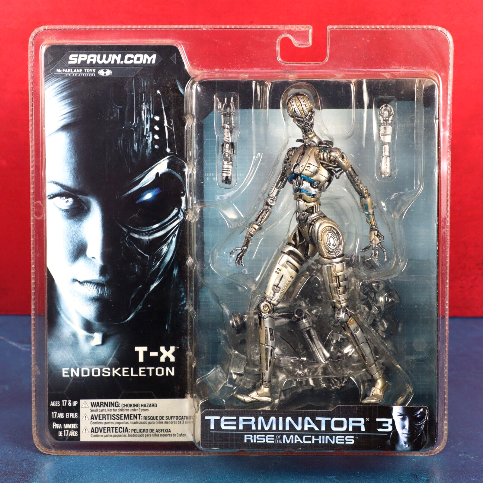 Terminator 3 T-X Endoskeleton Action Figure McFarlane Toys 2003 New In Package