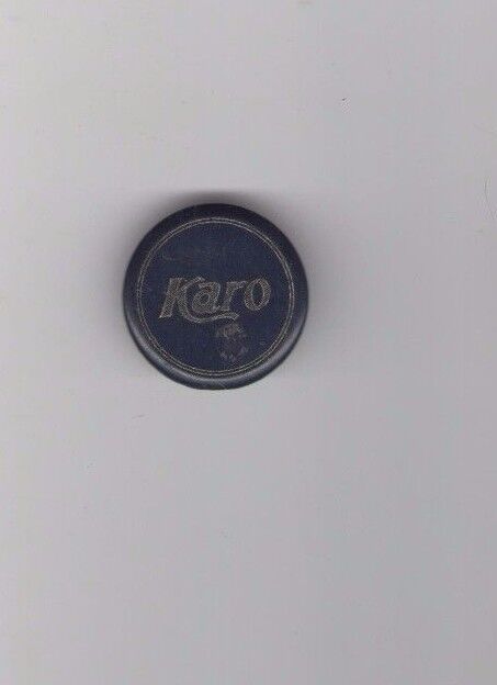 Early 1900s pin KARO pinback CORN SYRUP Premium stickpin