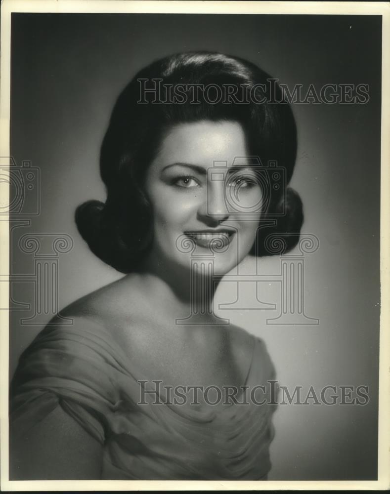 1964 Press Photo Linda Tidmore, of Tuscaloosa, Alabama, Miss Alabama Contest