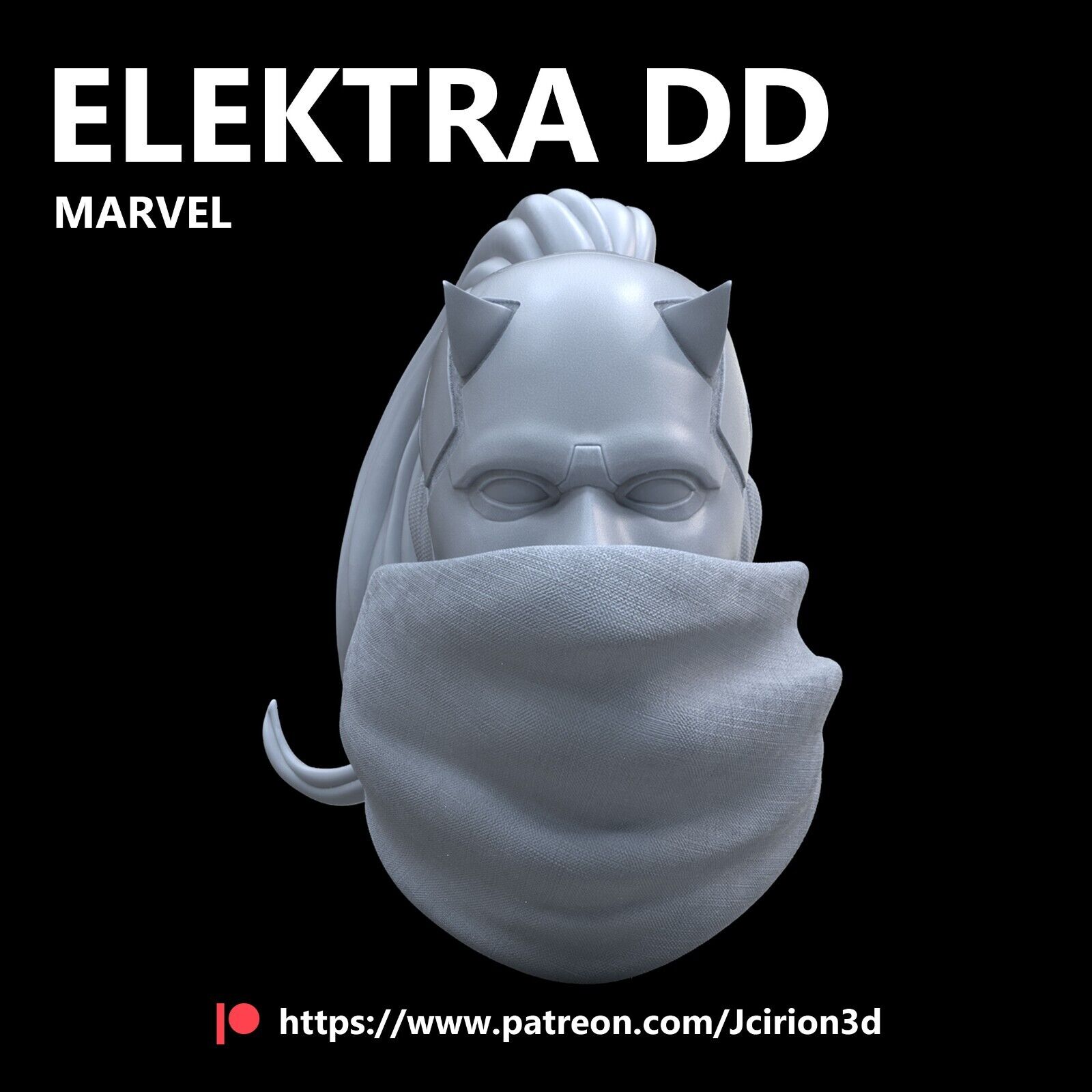 Elektra Daredevil v1 custom head for 4
