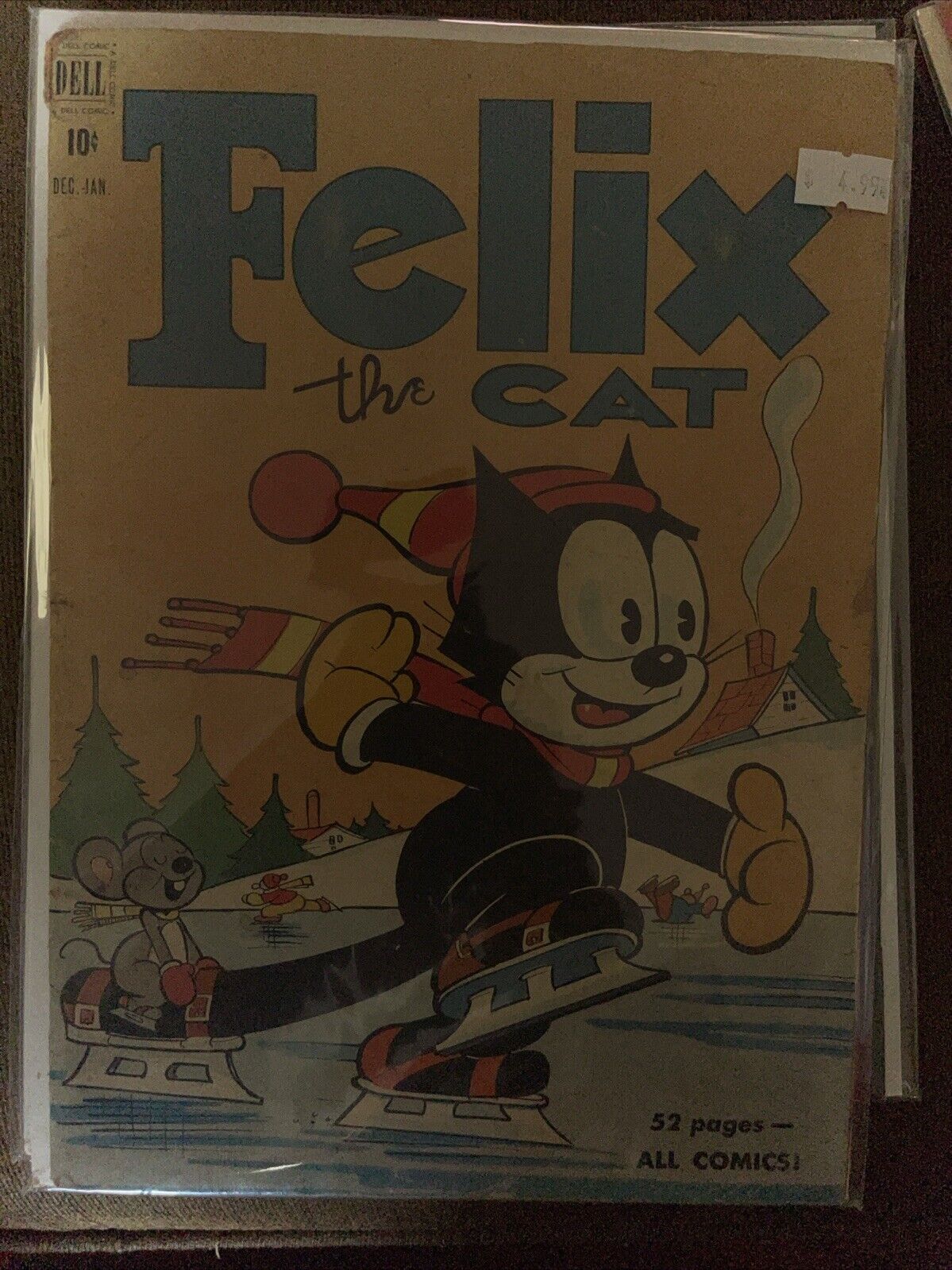 FELIX THE CAT #18 (DELL 1951).  VG-F (5.0) cond. Solid Mid-Grade Copy