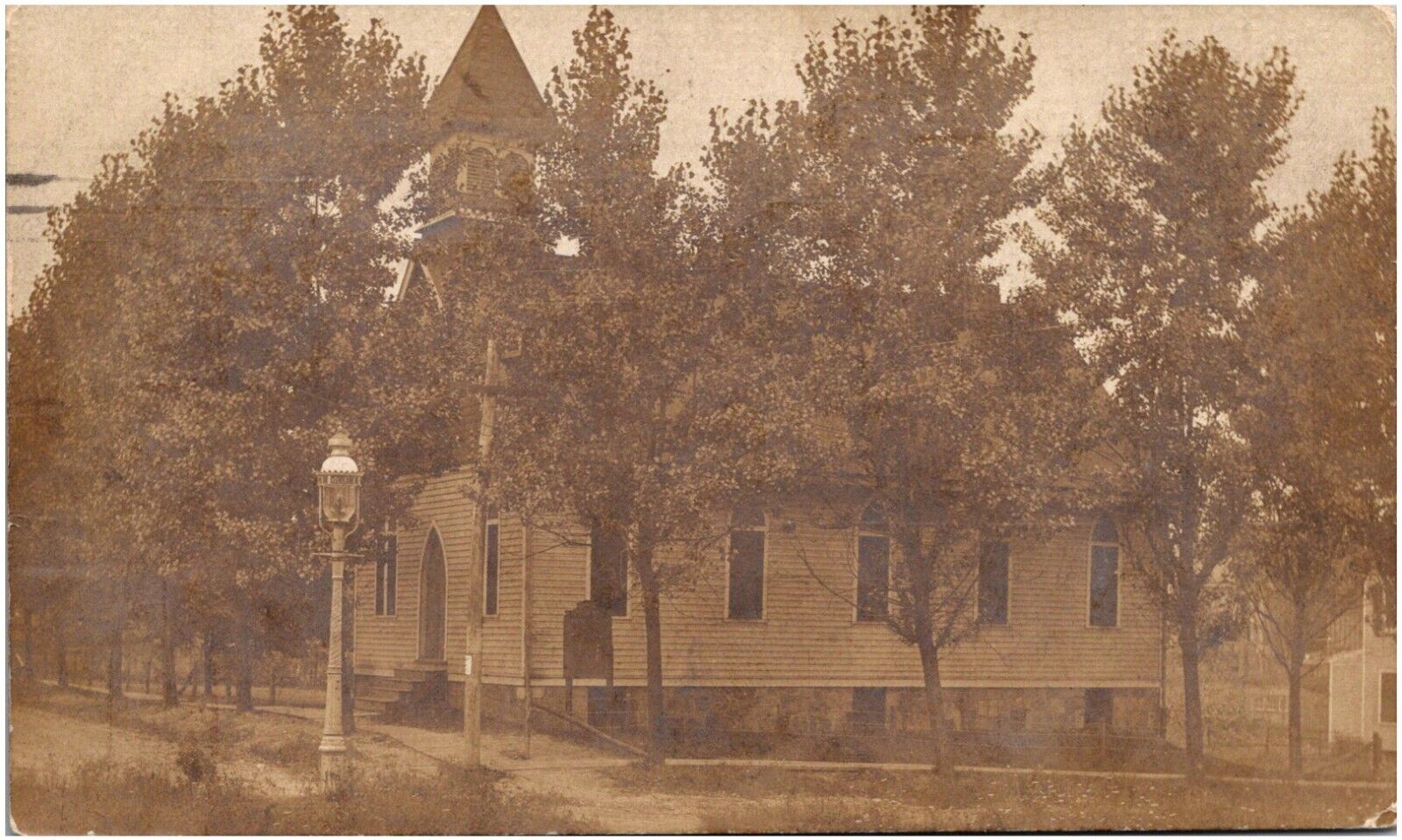 Methodist Episcopal Church in Norwood Pennsylvania PA 1904 RPPC Postcard UDB