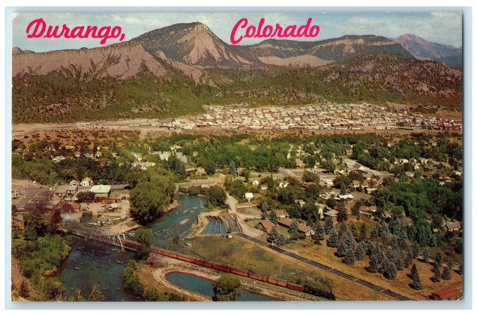 c1960's Scenic View Of Animas Valley From Northwest Of City Durango CO Postcard