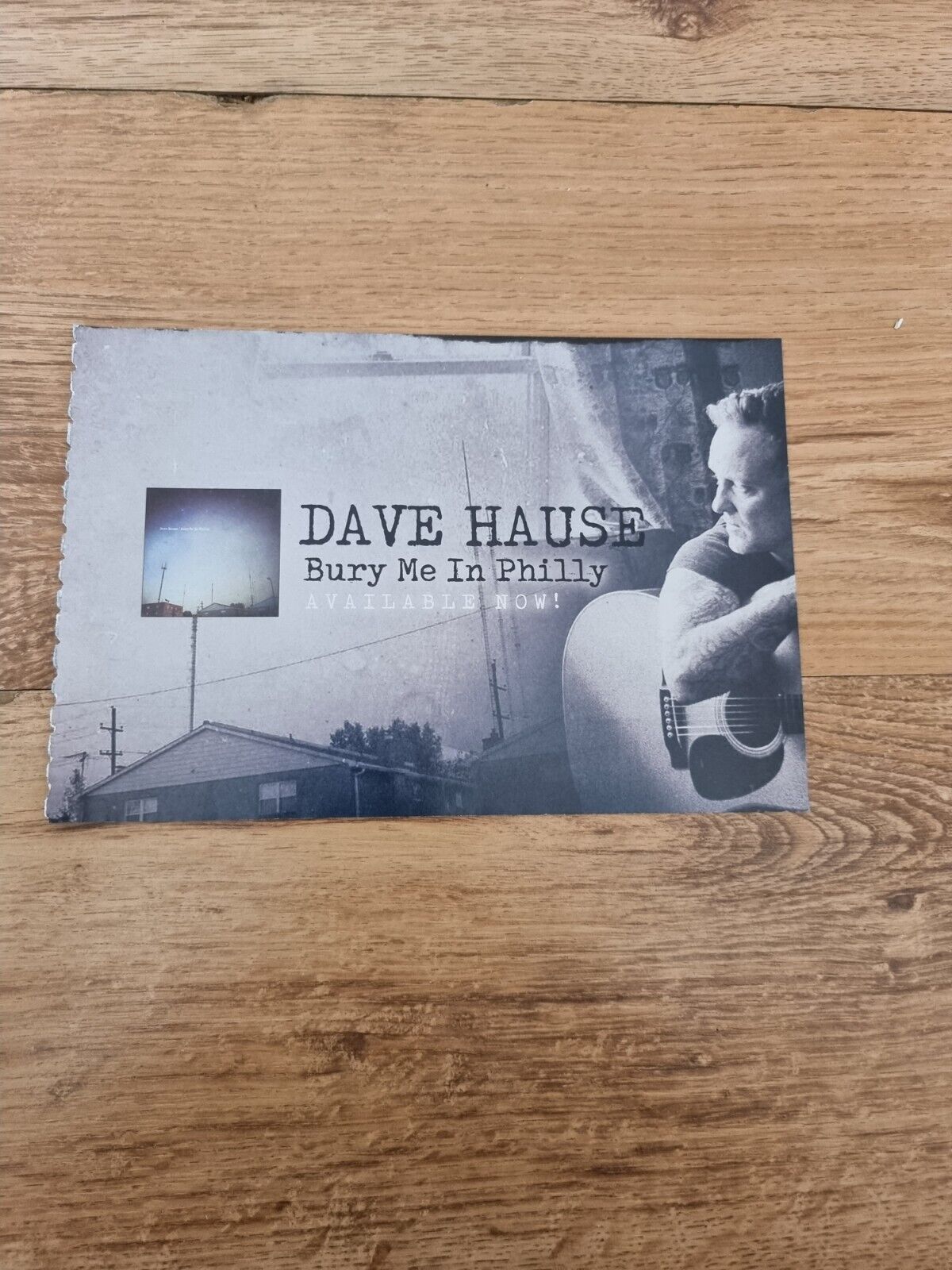 TNEWM80 ADVERT 5X8 DAVE HAUSE: \'BURY ME IN PHILLY\'