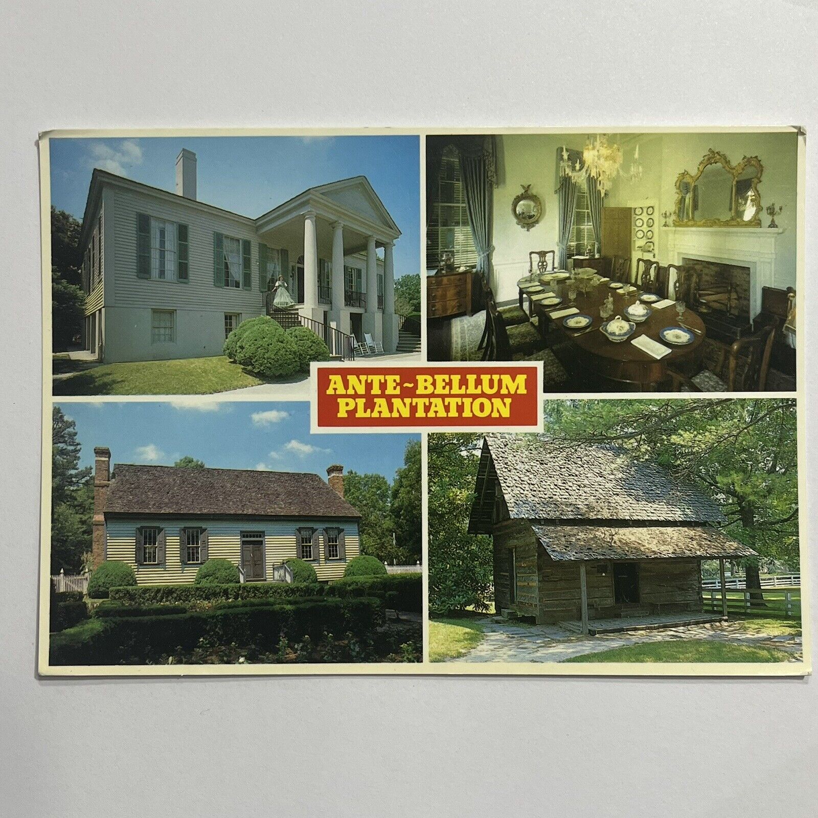 Vintage USA Postcard Georgia Stone Mountain Park Ante-Bellum Plantation ⭐️