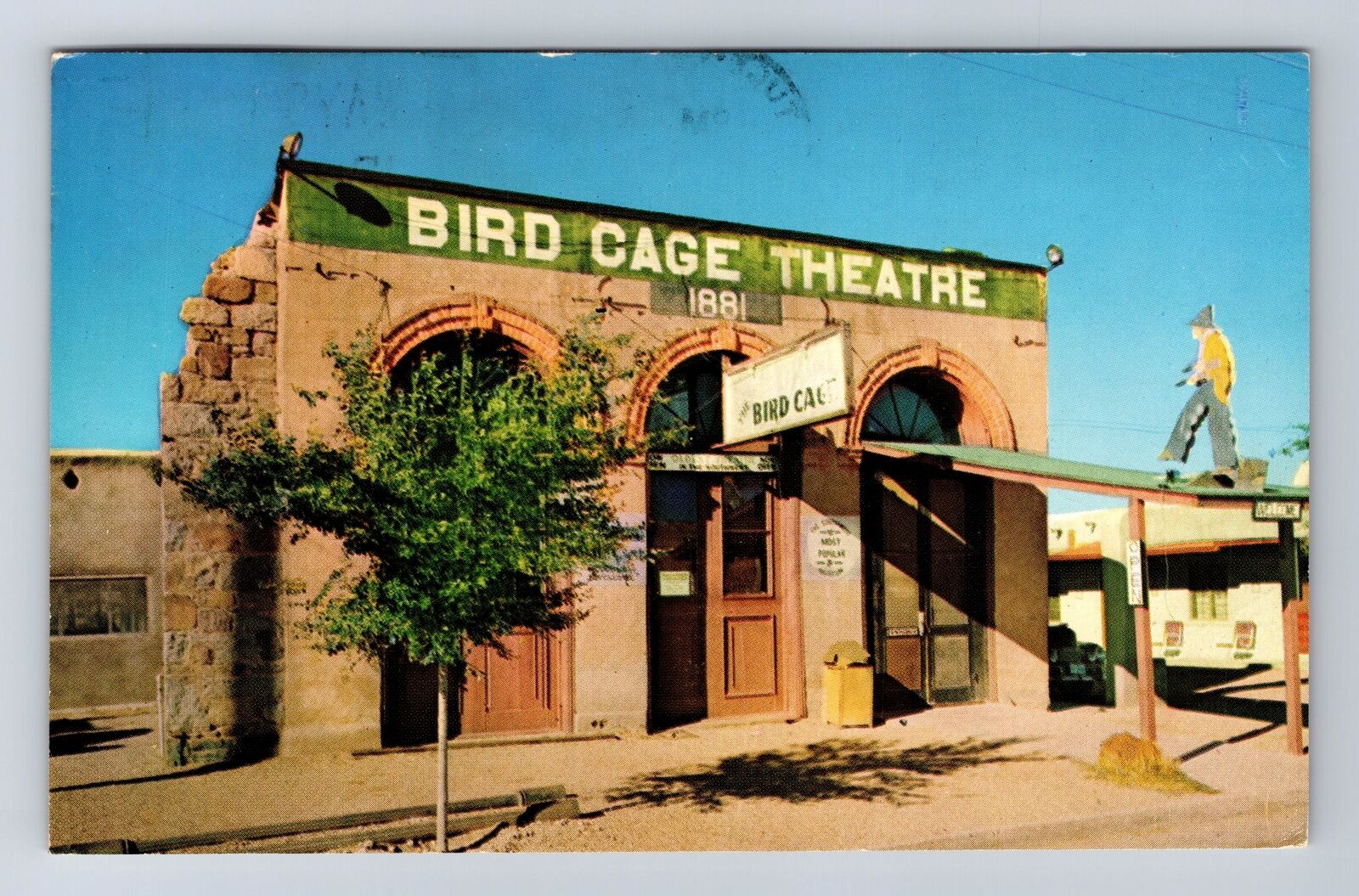 Tombstone AZ-Arizona, Bird Cage Theatre, Vintage c1970 Souvenir Postcard