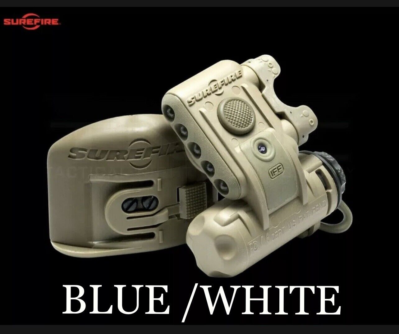 Surefire helmet light, BLUE/WHITE