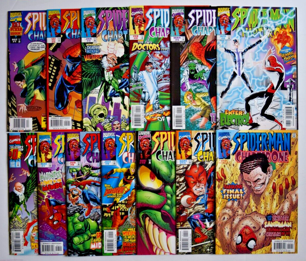 SPIDER-MAN CHAPTER ONE (1999) 13 ISSUE COMPLETE SET #0-12 MARVEL COMICS