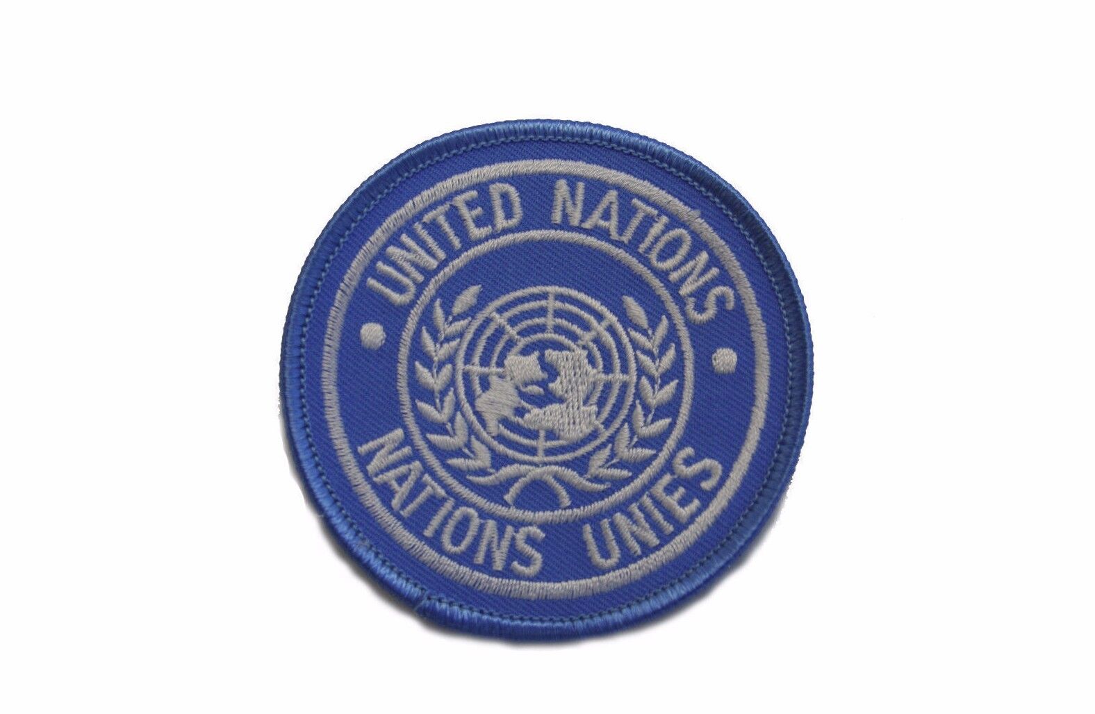 UNITED NATIONS BLUE EMBROIDERED PATCH