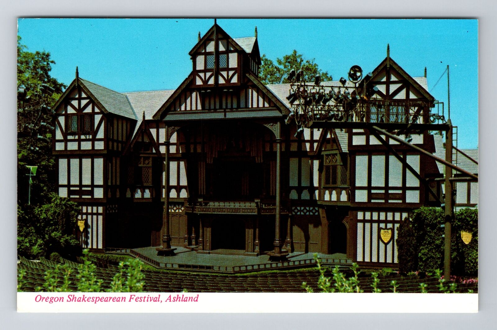 Ashland OR-Oregon, Scenic View Elizabethan Statehouse, Vintage Postcard