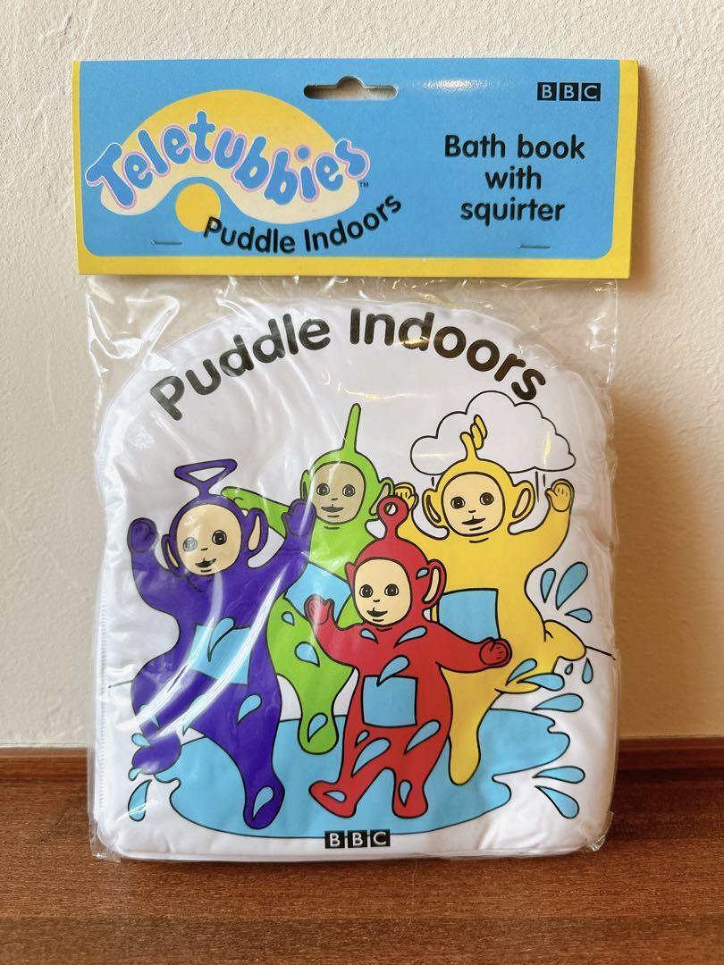 Teletubbies Bath Book with Squirter Puddle Indoors 1996 Vintage BBC TV Character