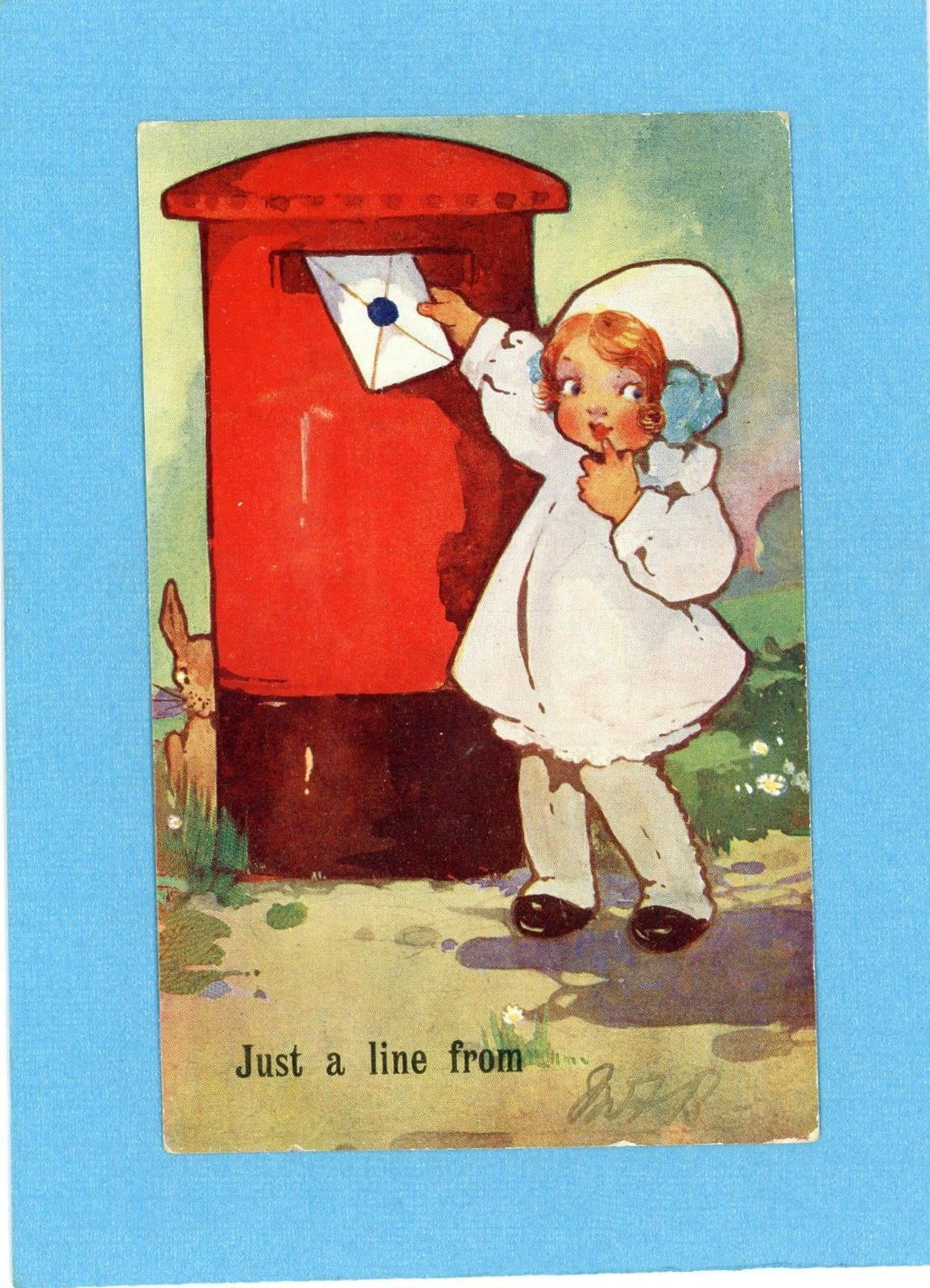 Agnes Richardson Unsigned Antique Postcard - E. Mack