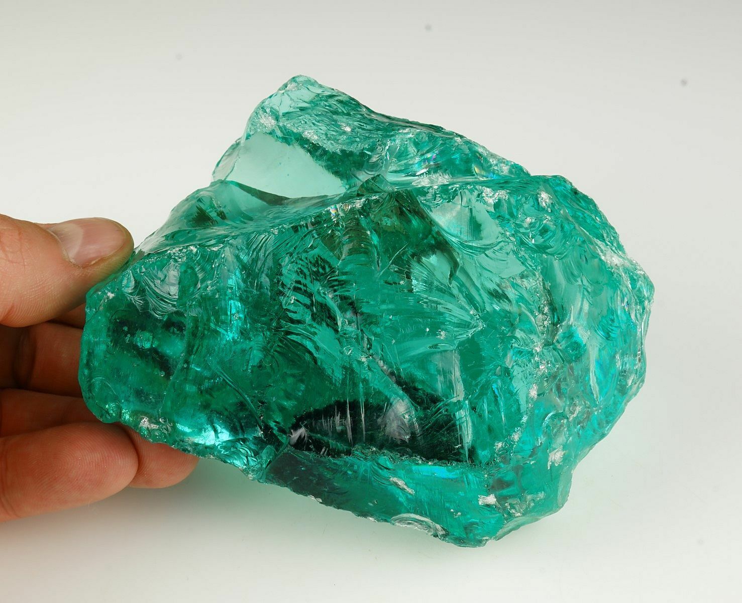 Big ANDARA monatomic crystal ancient stone aquamarin-blue 844 grams INDONESIA