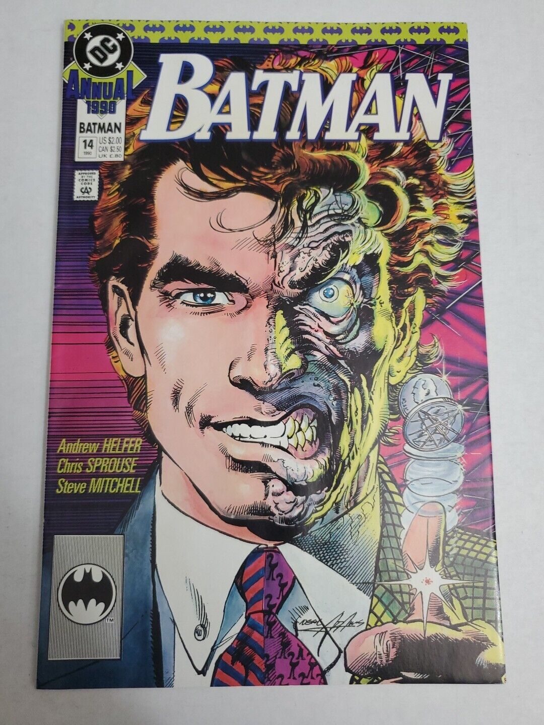 Batman Annual #14 1990 NM ORIGIN OF TWO FACE