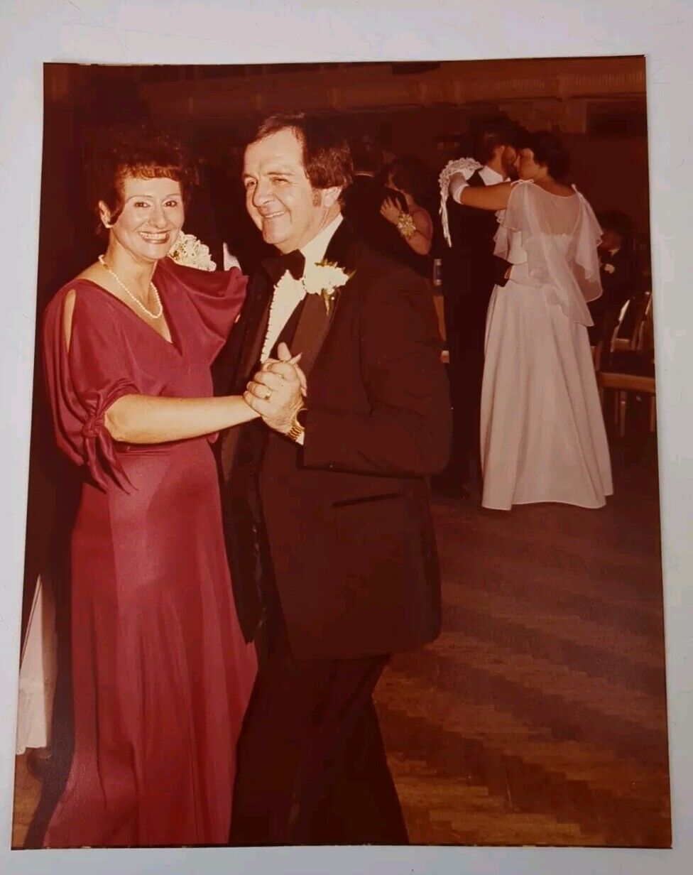 VTG 1970s Found Photograph Original Photo Wedding Dancing Mother Father of Bride