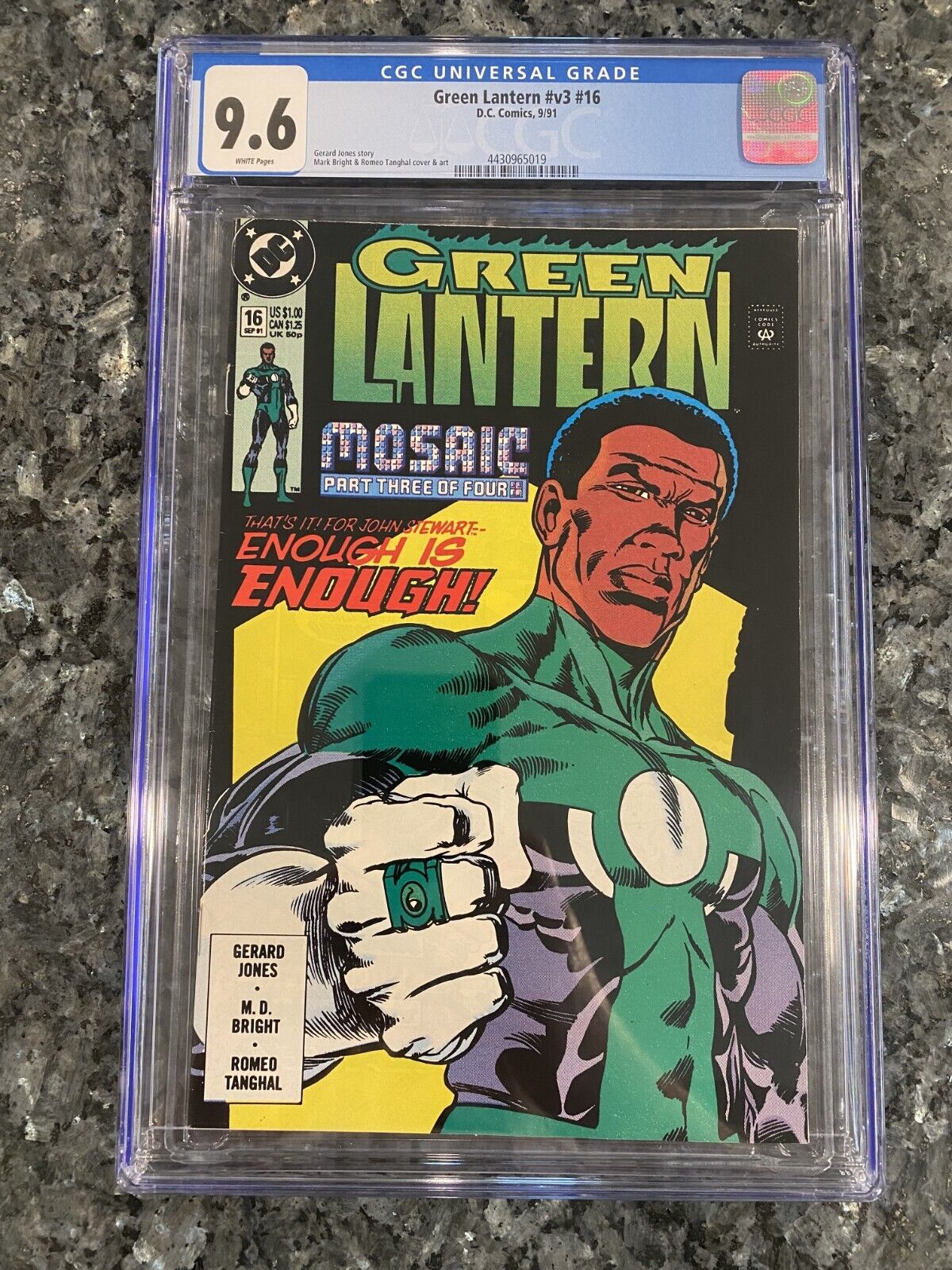 Green Lantern's Battle Cry: Issue #16 - CGC 9.6 White Pages - Enough is enough